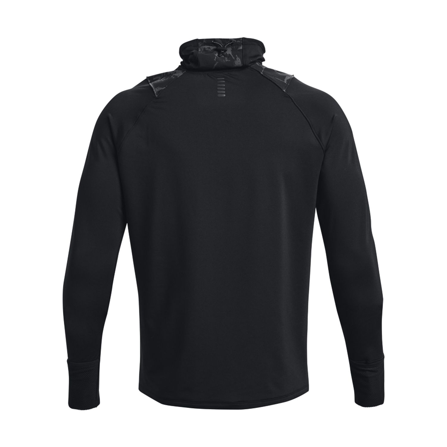 Black Under Armour Mens UA OutRun The Cold Funnel Neck Top - Get