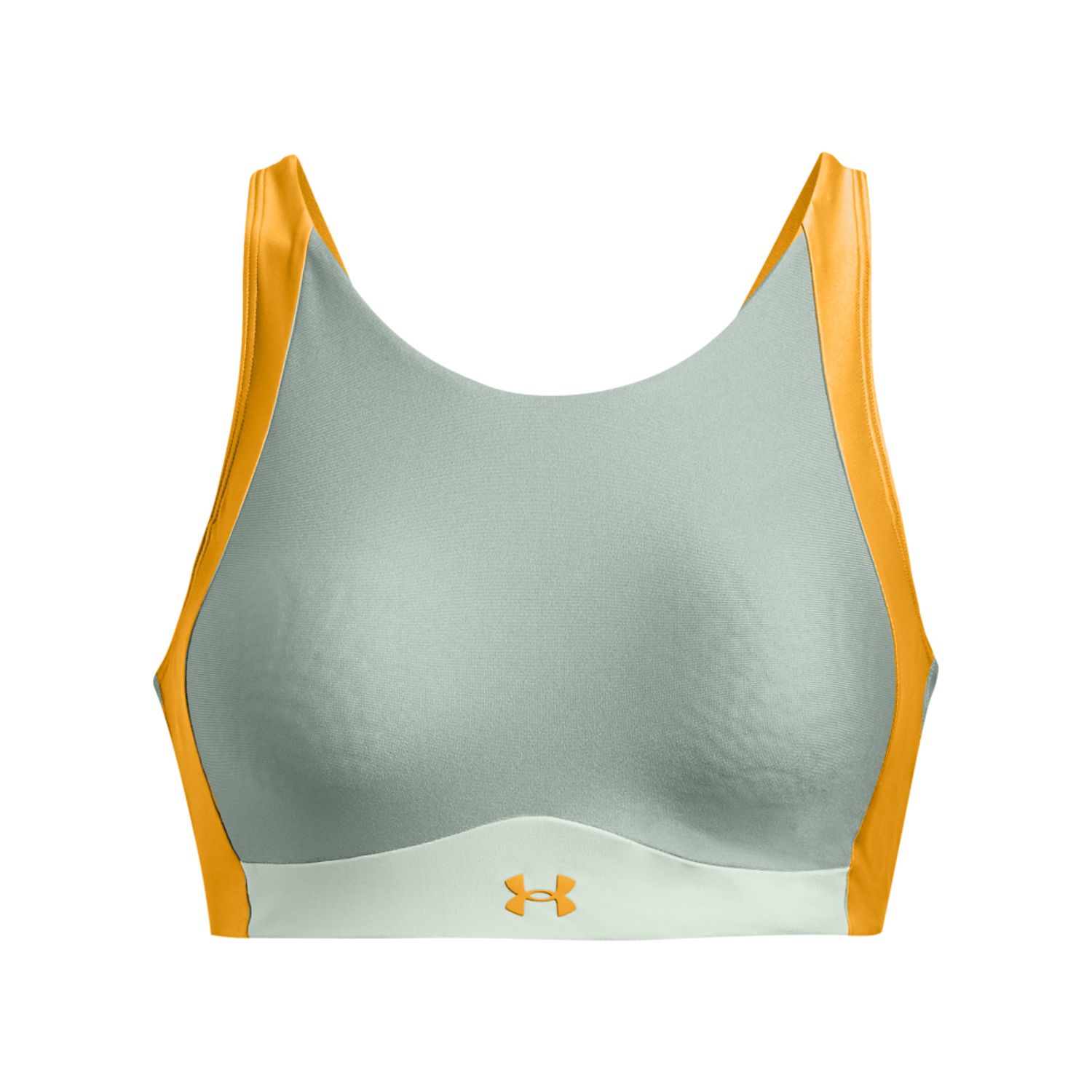 Grey Under Armour Brassiere UA Infinity Mid High Neck Shine - Get