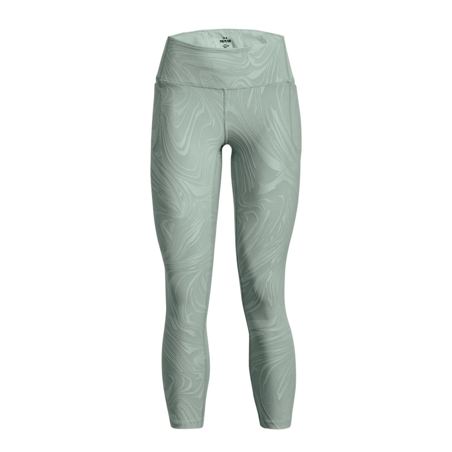 Grey Under Armour Womens UA Meridian Jacquard Ankle Leggings - Get The Label