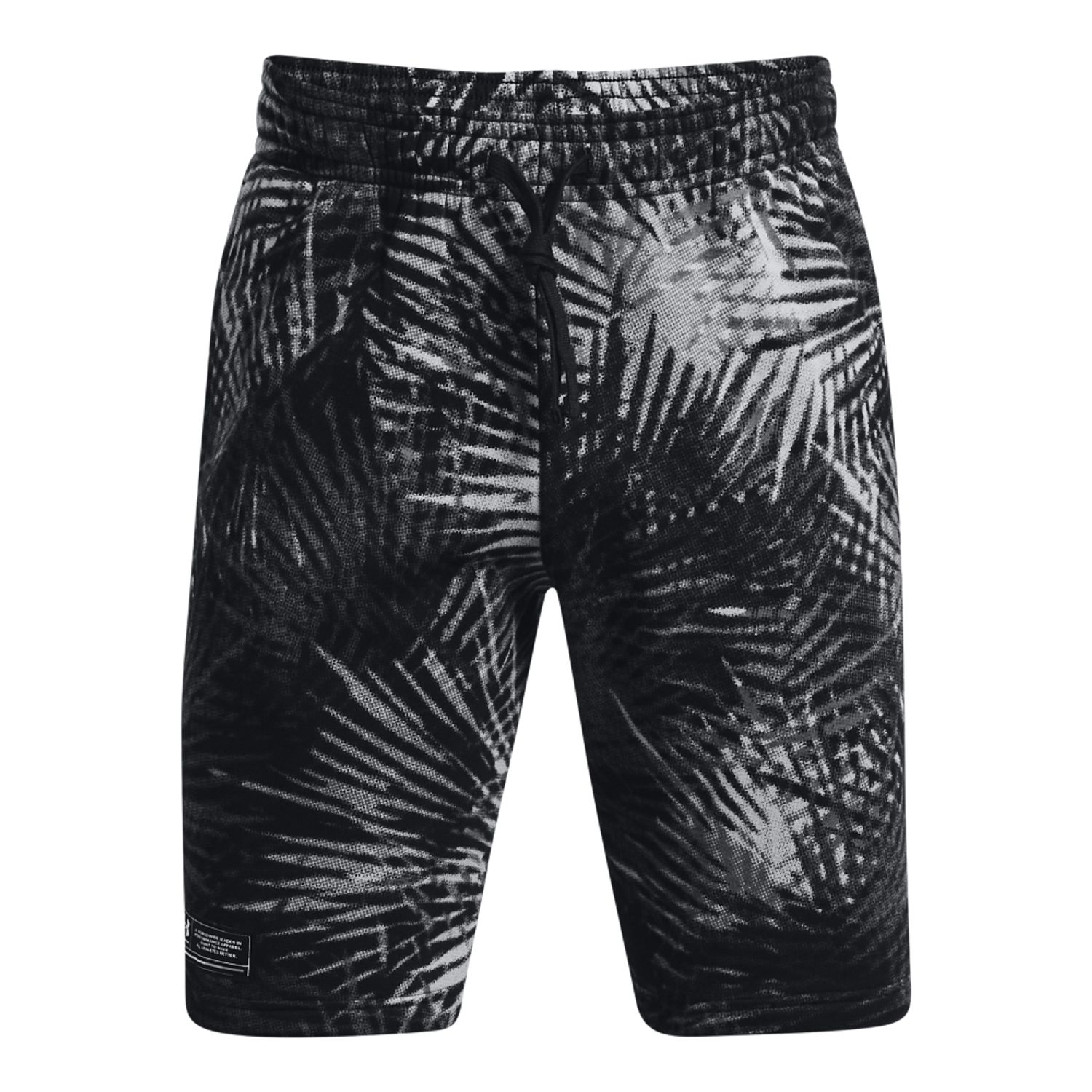 Black Under Armour Mens UA Rival Fleece Sport Palm Shorts - Get The Label