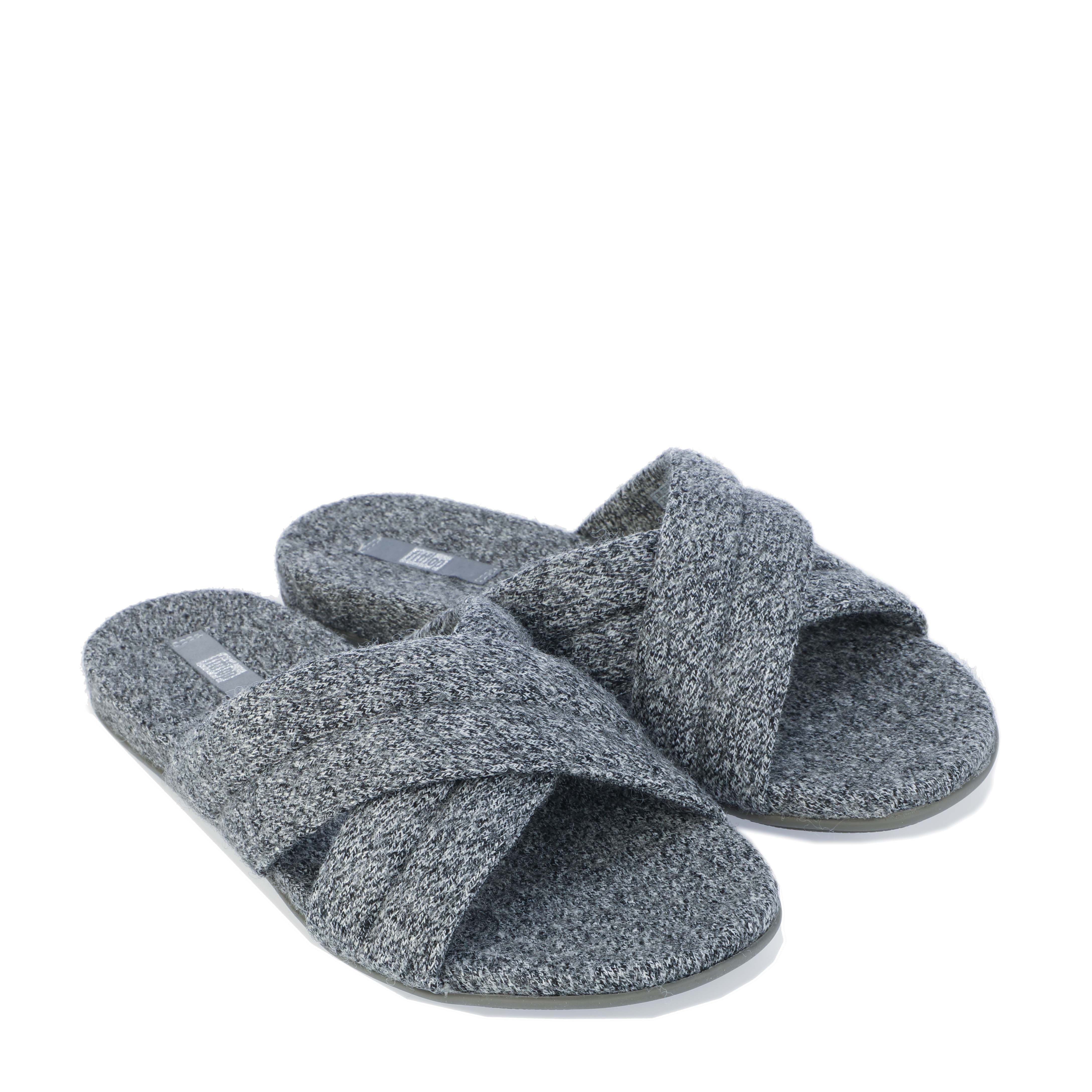 Womens Gracie e01 Merino Wool Cross Slide Sandals