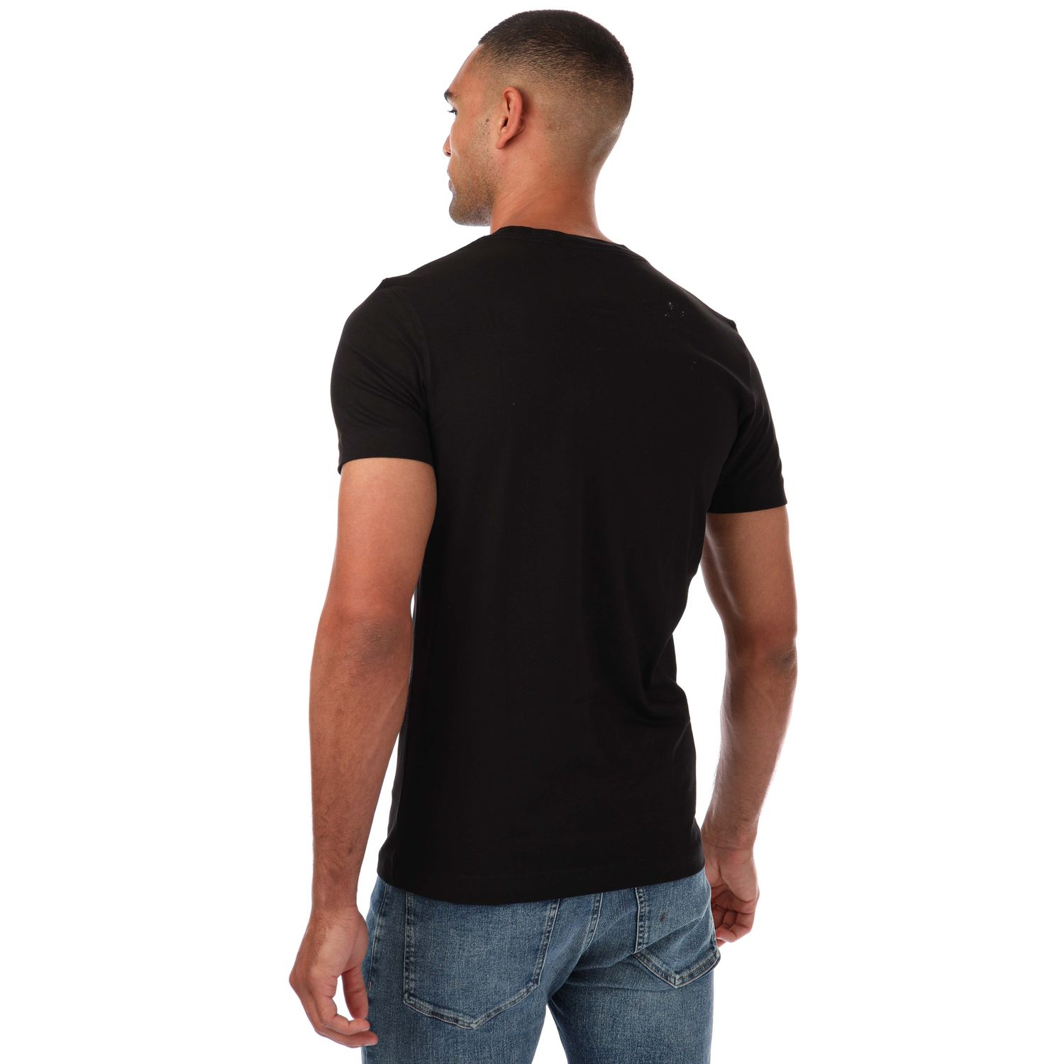 Black Calvin Klein Jeans Mens Slim Organic Cotton T-Shirt - Get The Label