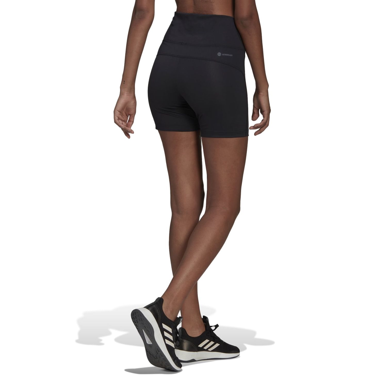 Black adidas Womens FeelBrilliant D2M Short Tights - Get The Label