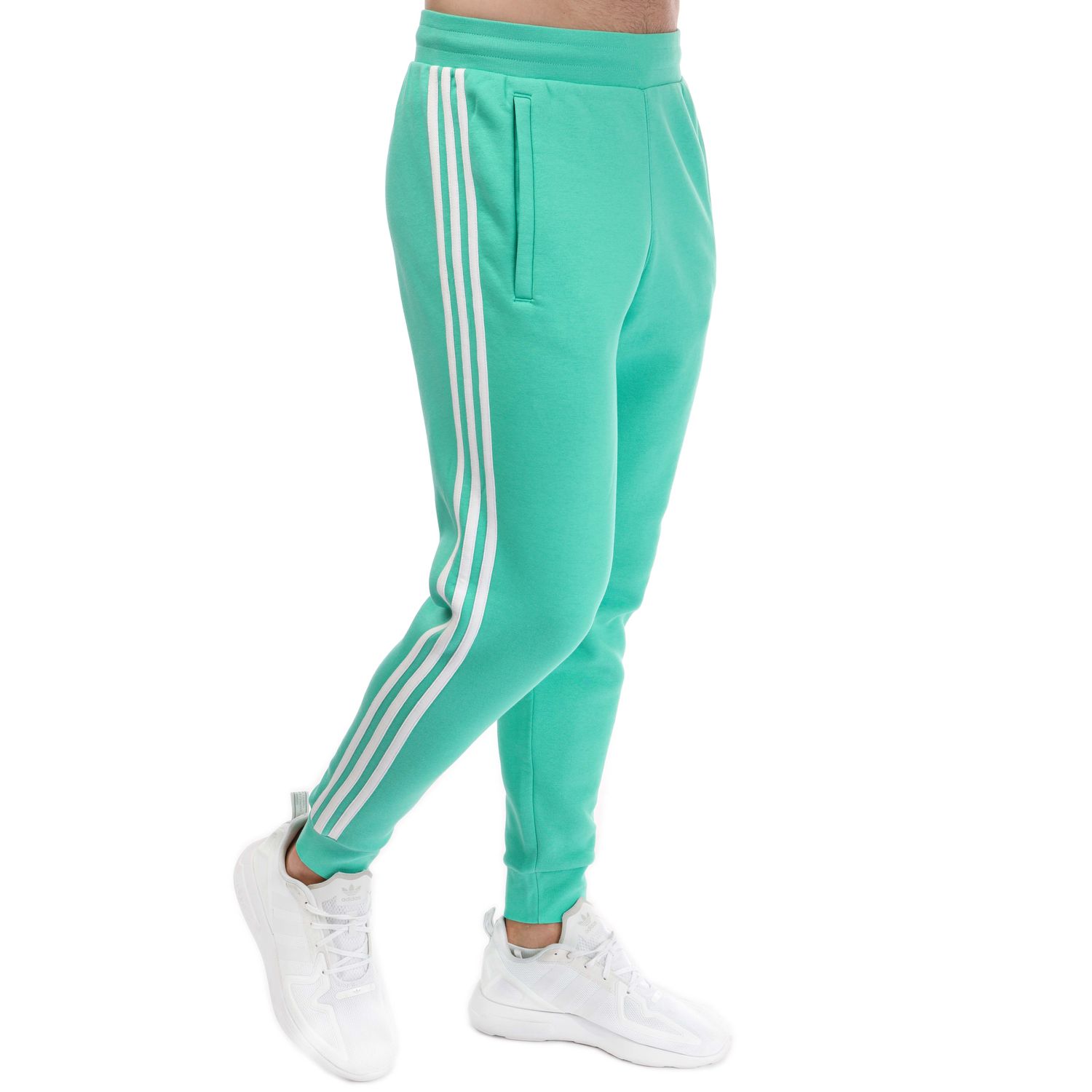 Green adidas Originals Mens 3-Stripes Pants - Get The Label