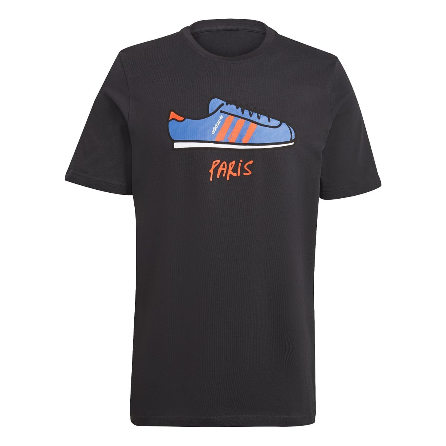 Black adidas Mens Paris Shoe T- Shirt - Get The Label