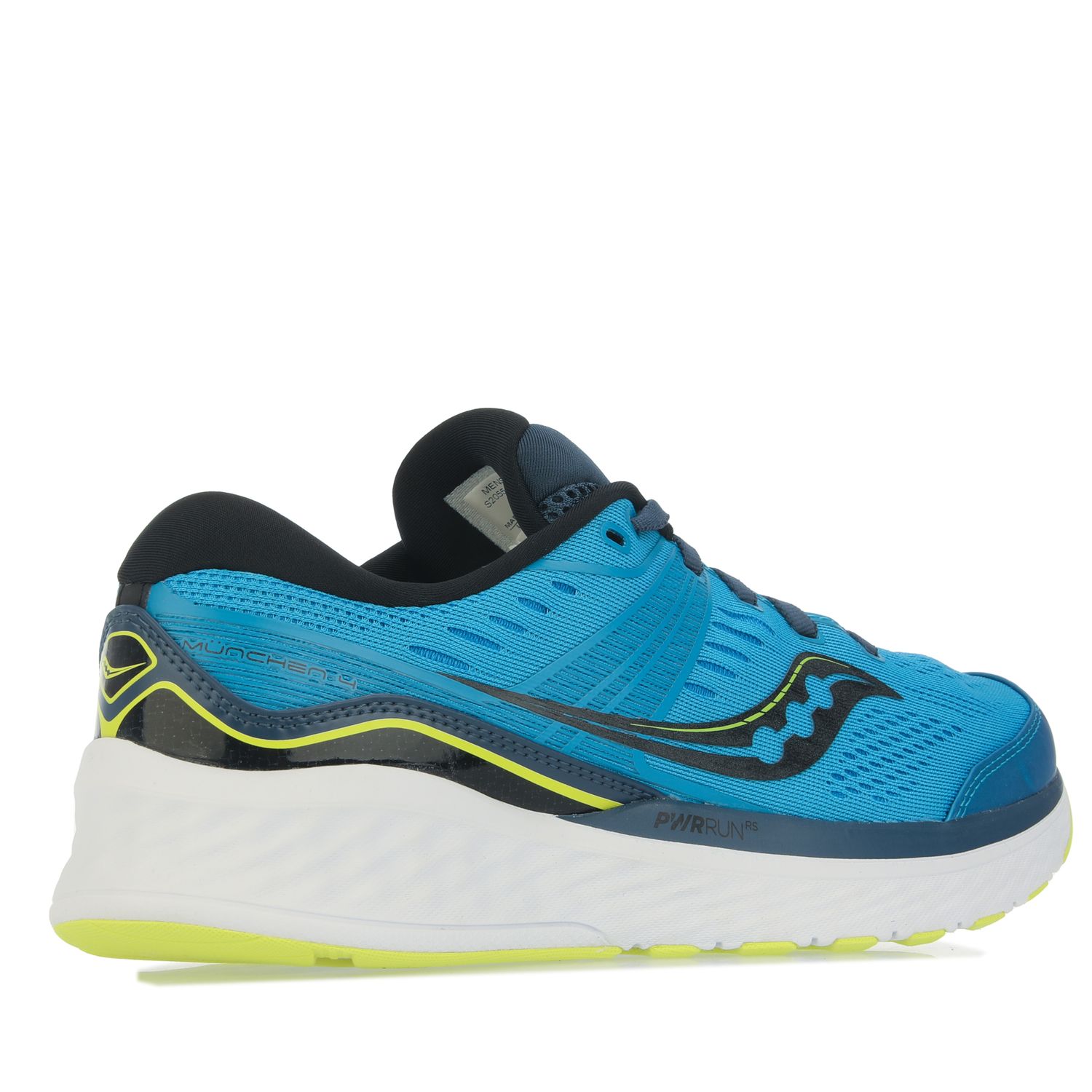 Blue yellow Saucony Mens Munchen Running Shoes - Get The Label