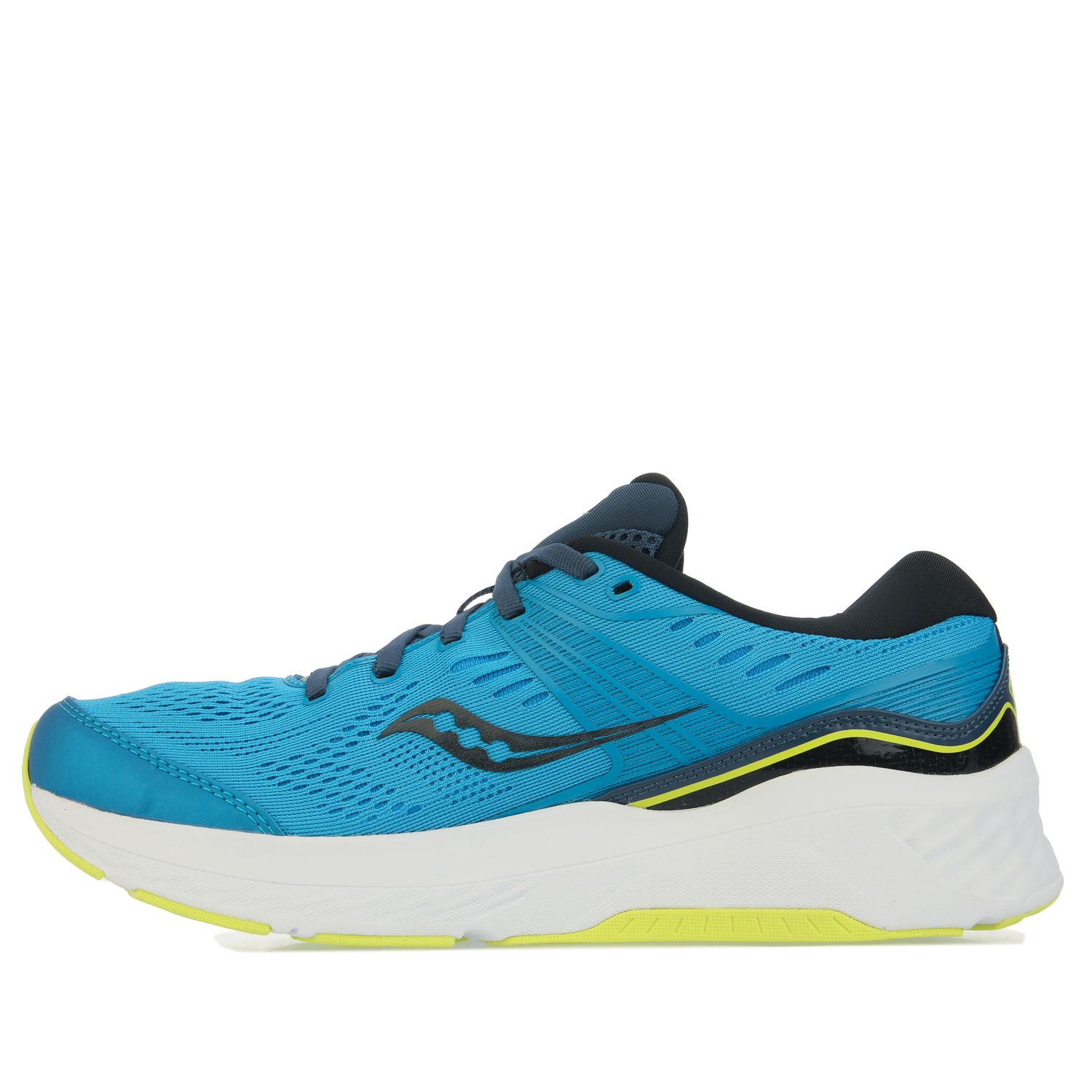 Blue yellow Saucony Mens Munchen Running Shoes - Get The Label
