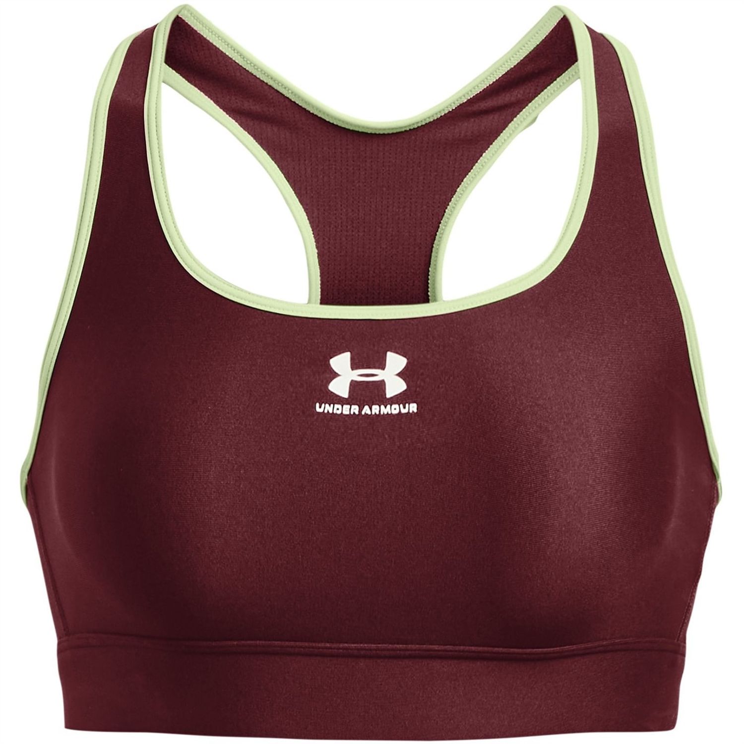 Red Under Armour HeatGear Armour Mid Padless Sports Bra - Get The Label