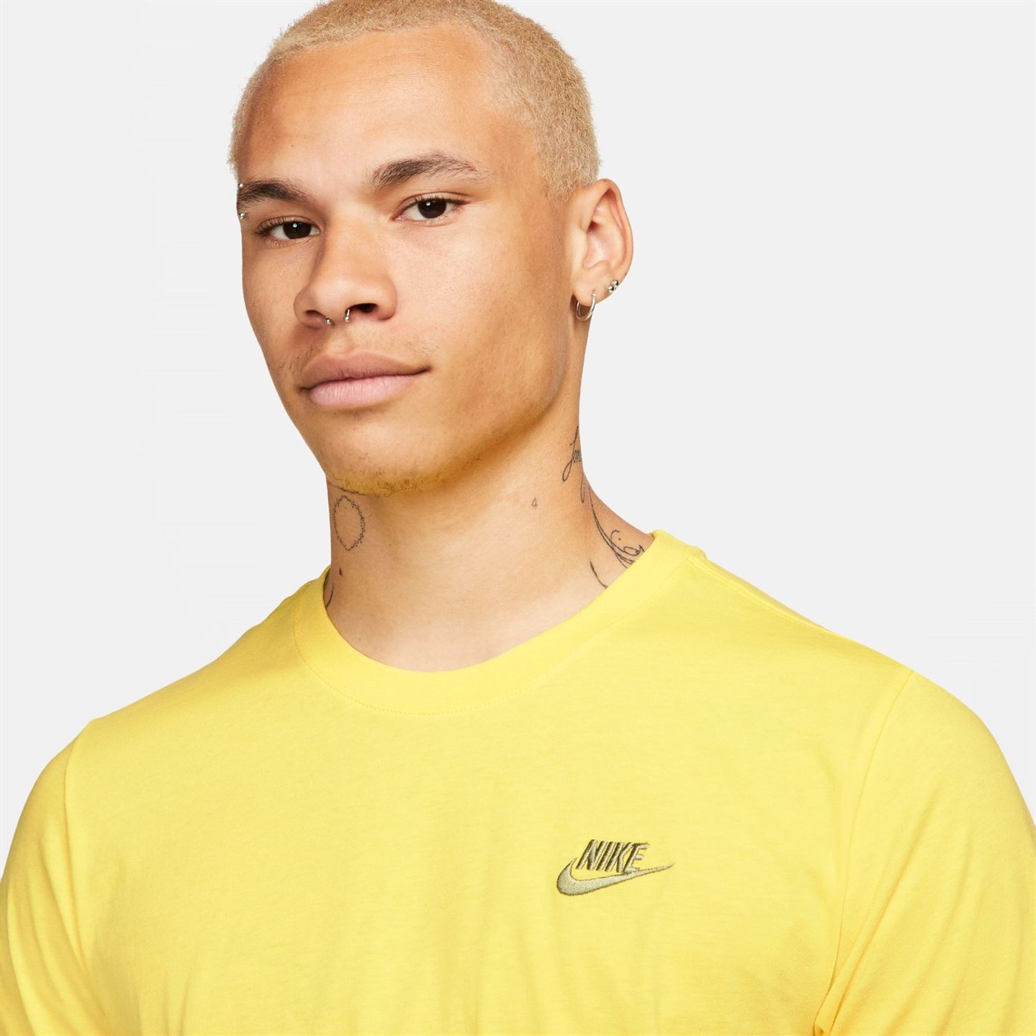 Yellow Nike Sportswear Club Mens T Shirt - Get The Label