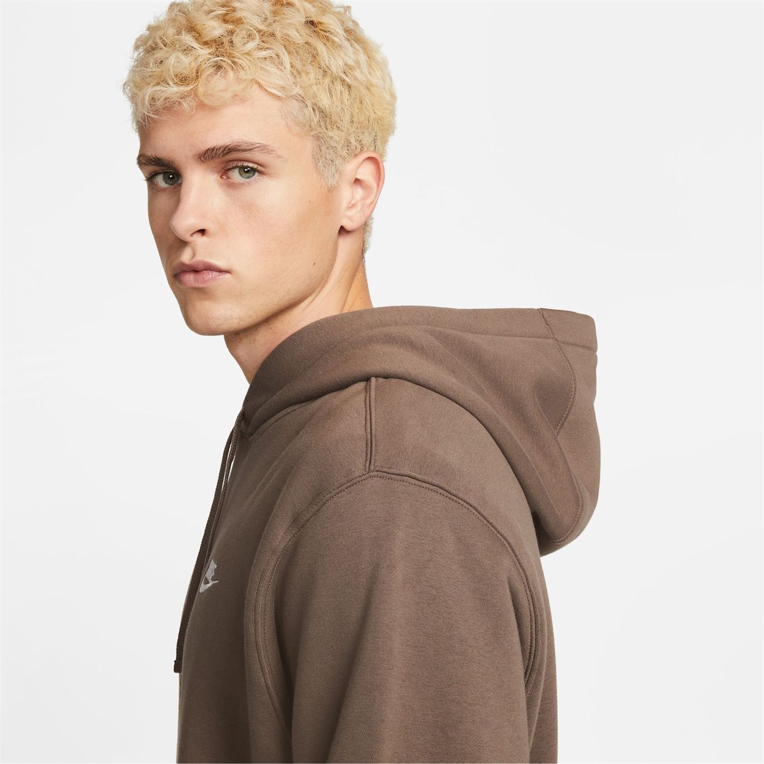 Brown Nike Sportswear Club Fleece Pullover Hoodie Mens - Get The Label
