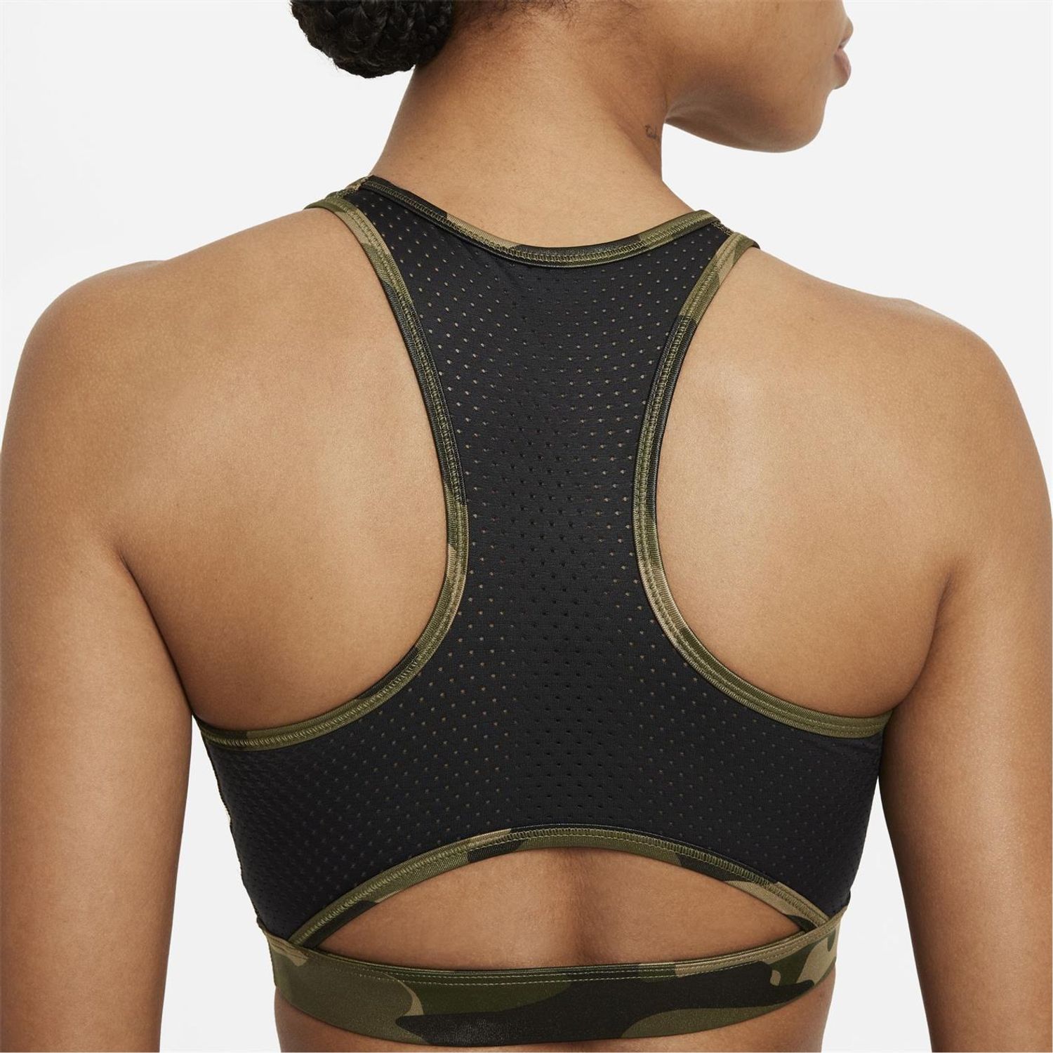 Green Nike Dri FIT Swoosh Womens Support 1 Piece Pad High Neck Sports Bra -  Get The Label