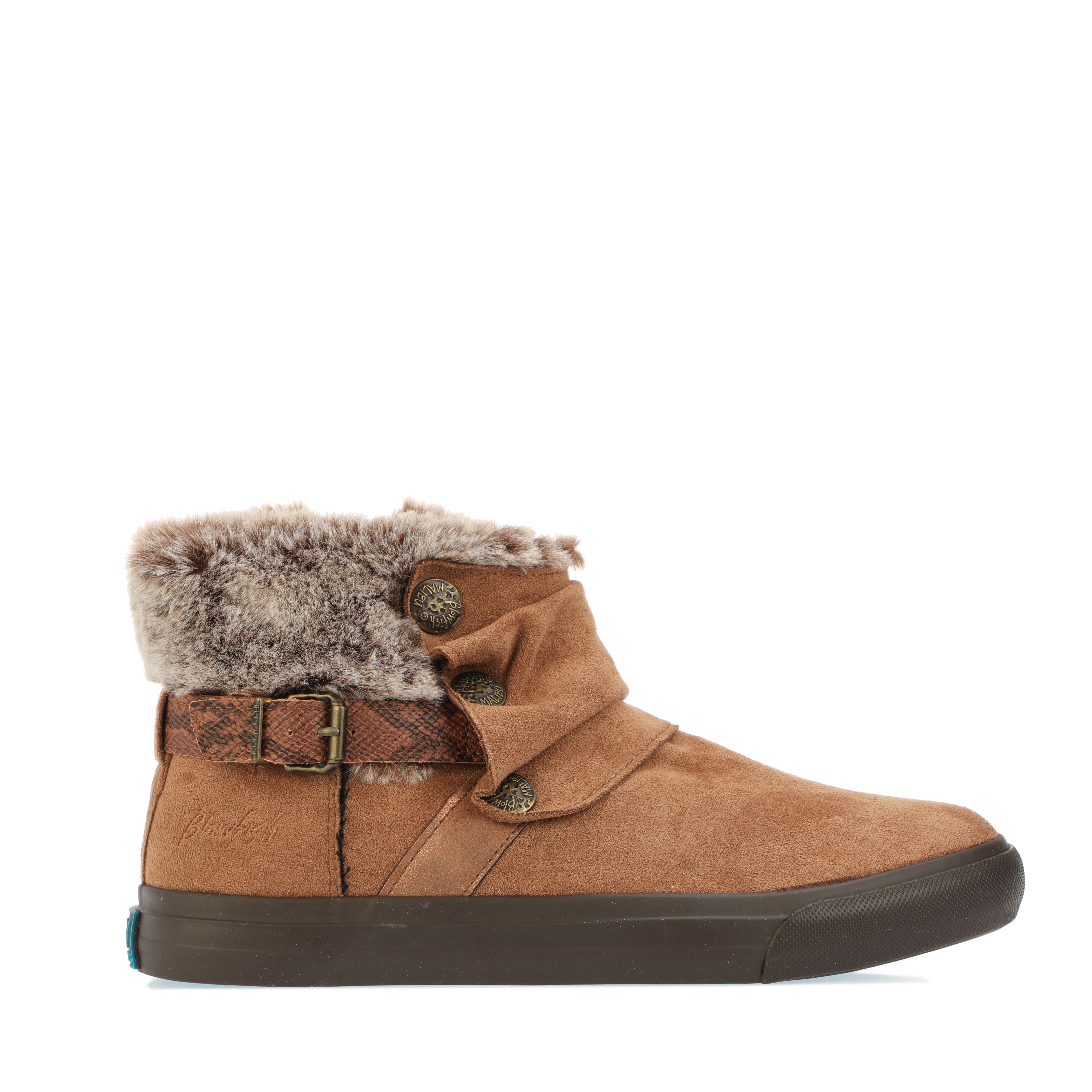Womens Mahokia Faux Shearling Ankle Boots