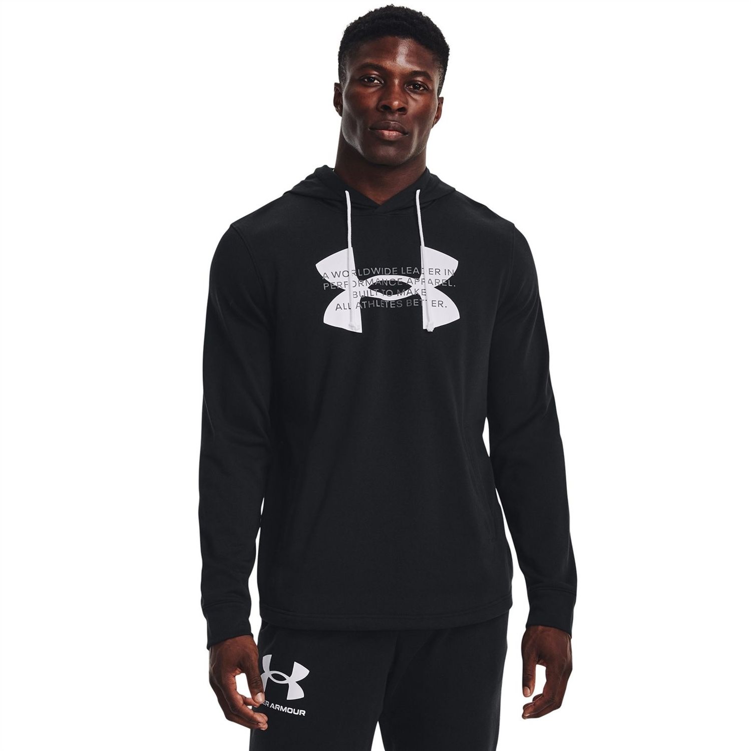 Black Under Armour Rival Terry Hoodie Mens - Get The Label
