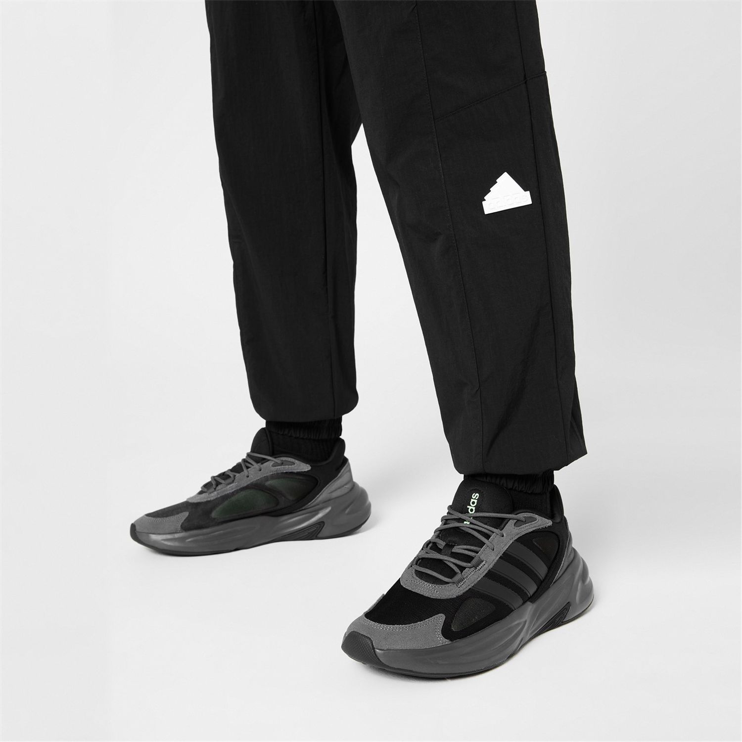 Black adidas Ozelle Cloudfoam Trainers Mens - Get The Label