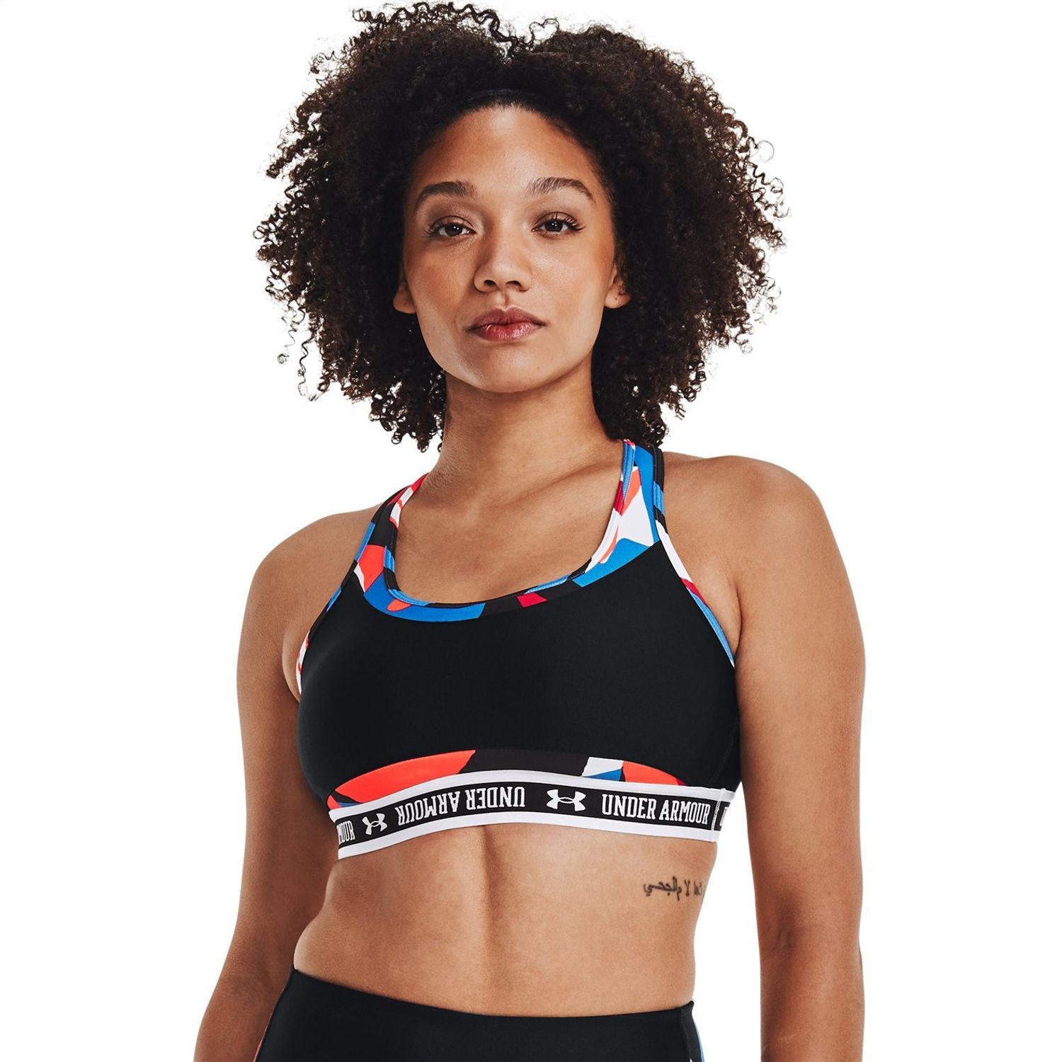 Red Under Armour Women's Armour Mid Crossback Sports Bra - Get The