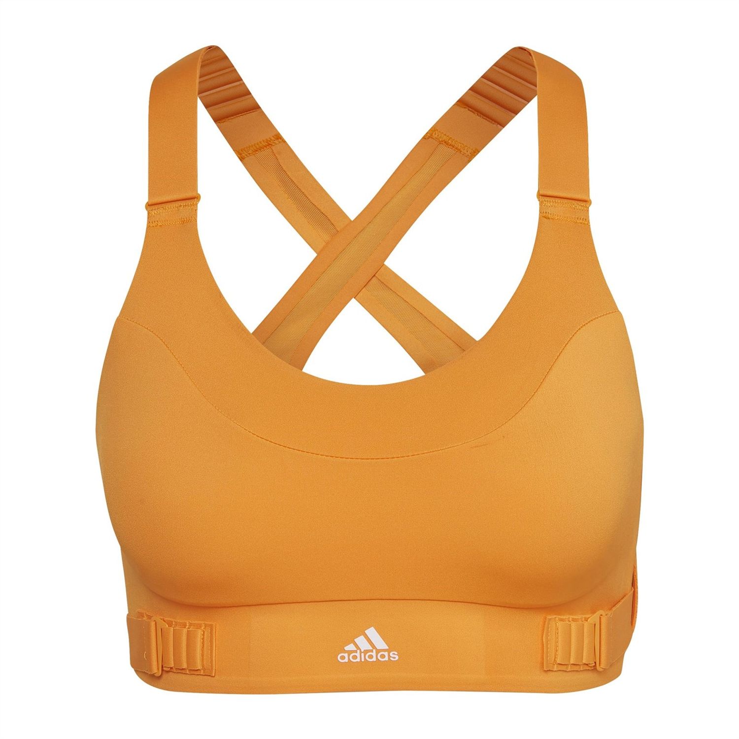 Orange adidas Womens Fastimpact Luxe Run High-Support Bra - Get The Label