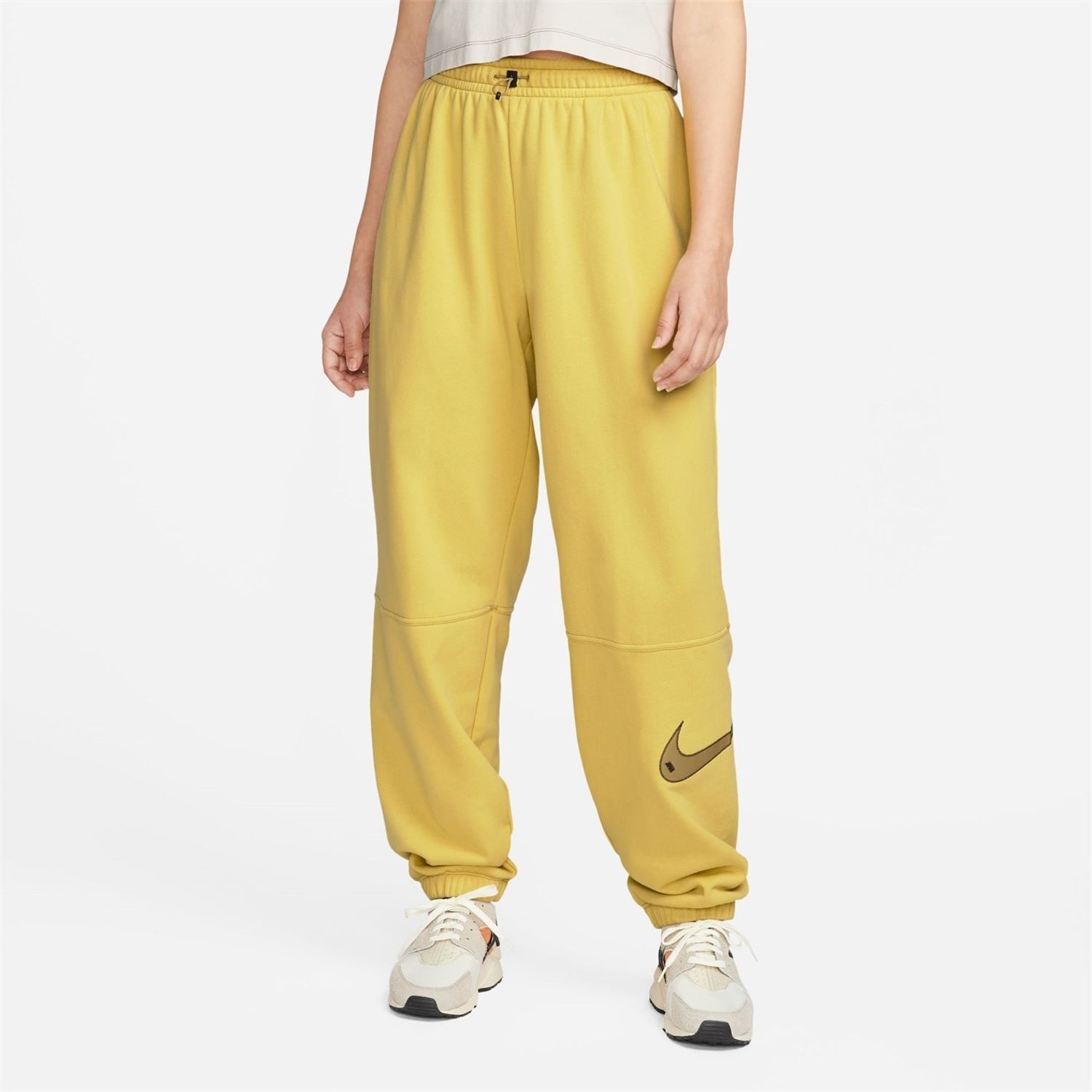 Nike Logo Joggers in Yellow