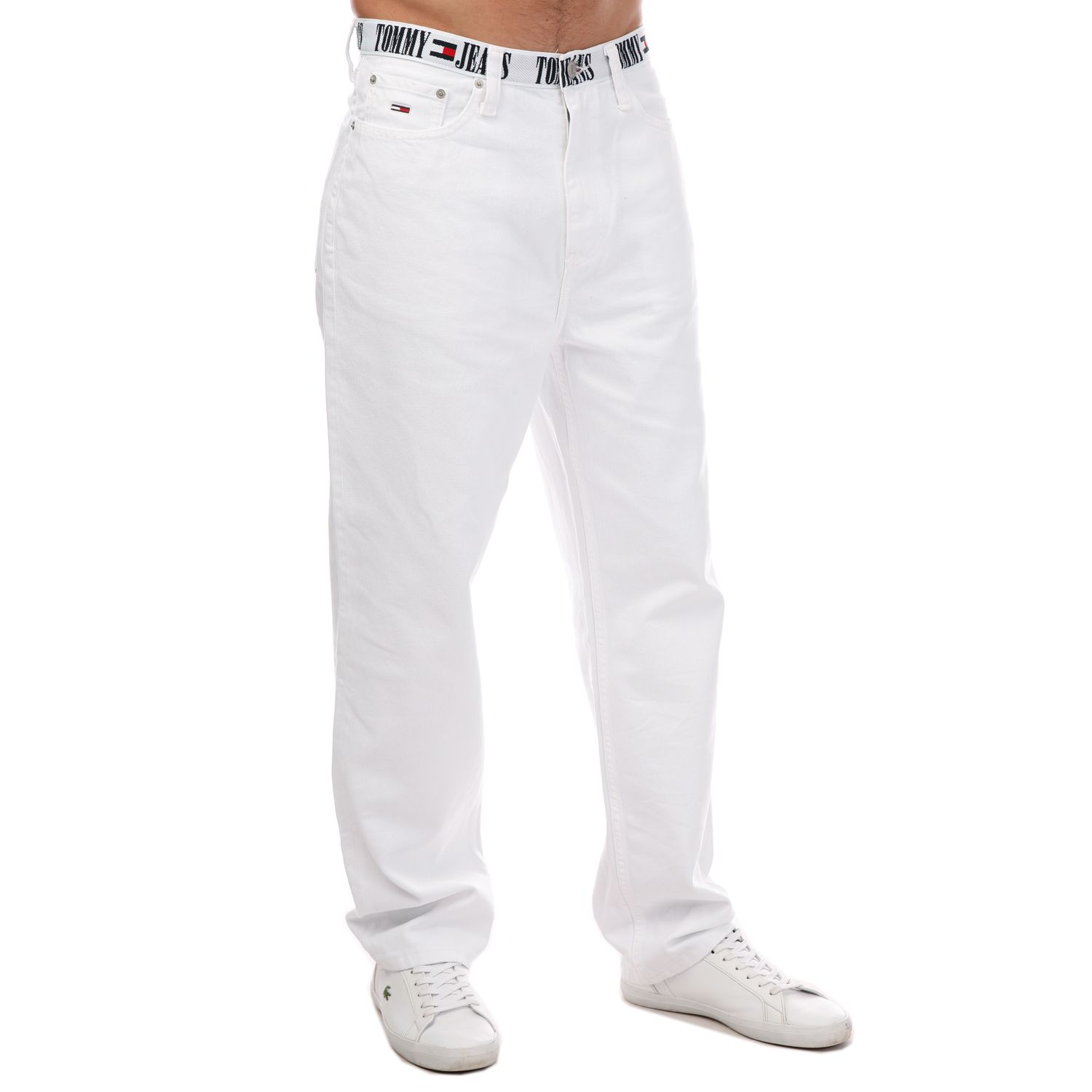 White Tommy Hilfiger Mens Skater Baggy Jeans - Get The Label
