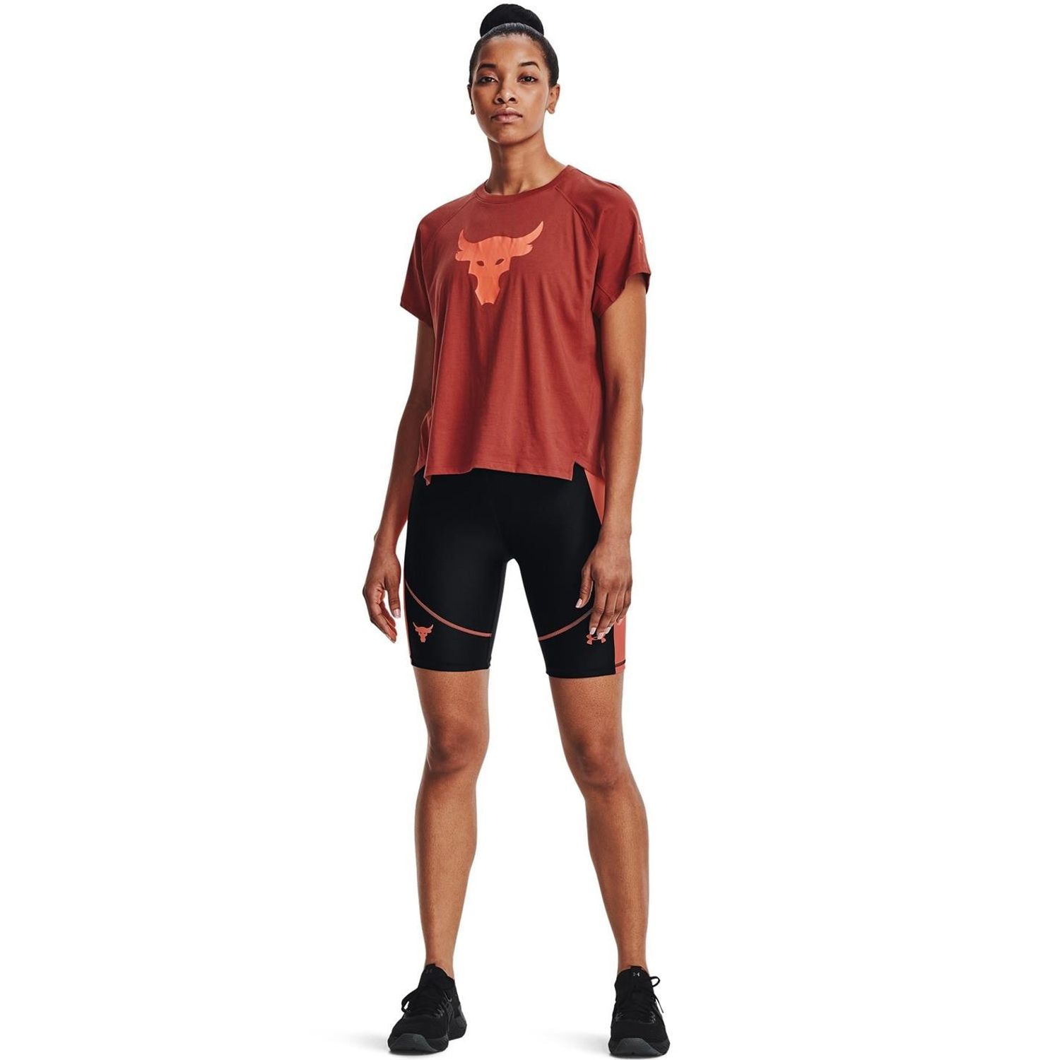 Red Under Armour Armour Project Rock Bull Short Sleeve T-Shirt Womens - Get  The Label