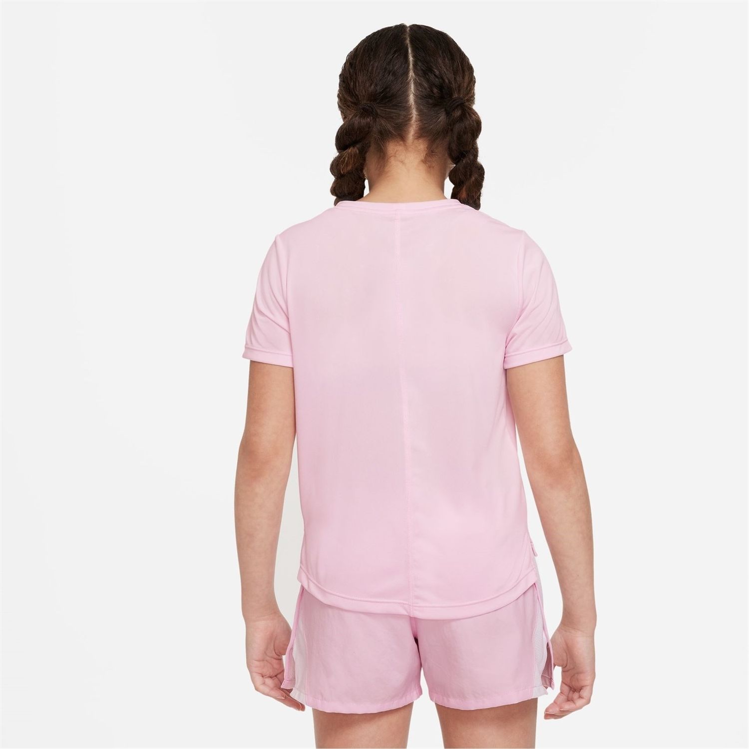 Pink Nike Df One Short Sleeve Top - Get The Label