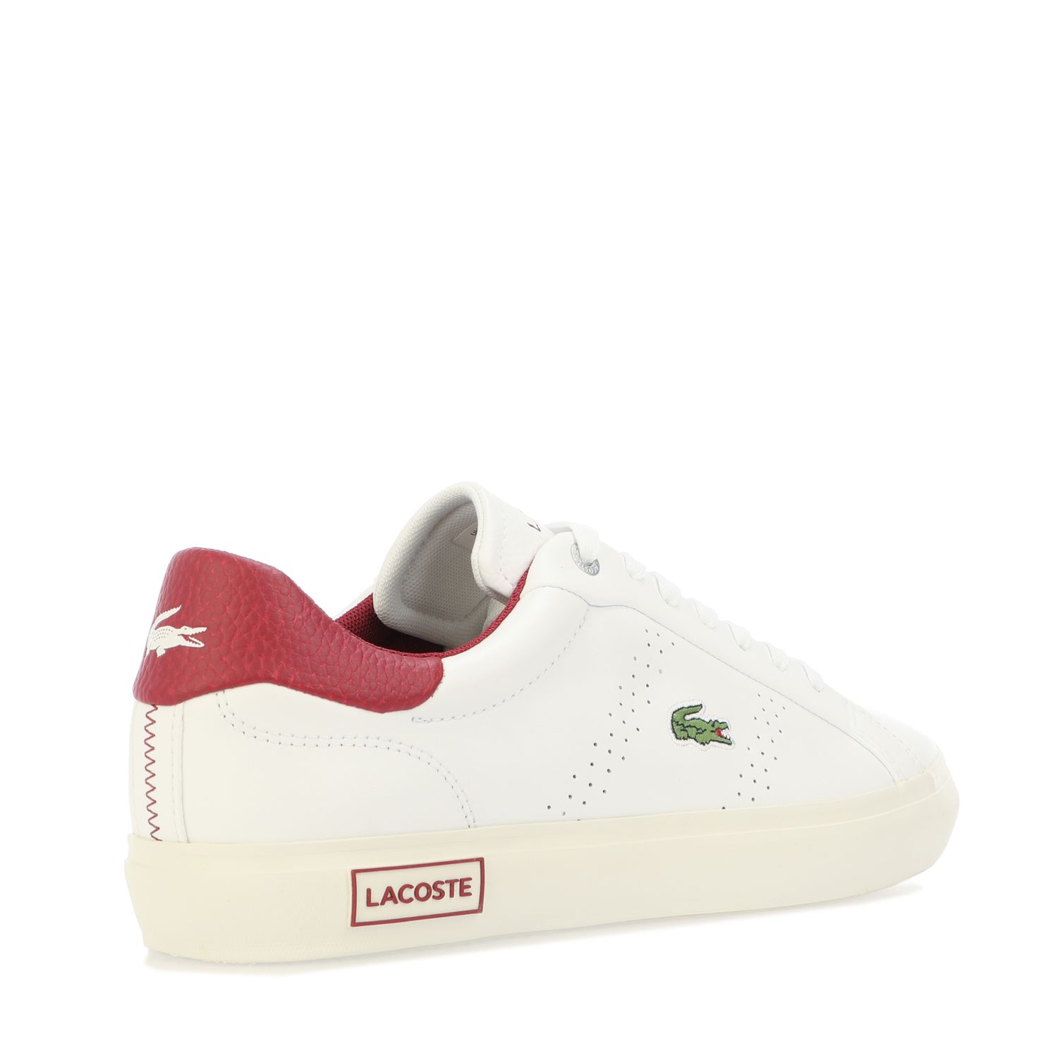 White red Lacoste Mens Powercourt 2.0 Trainers - Get The Label