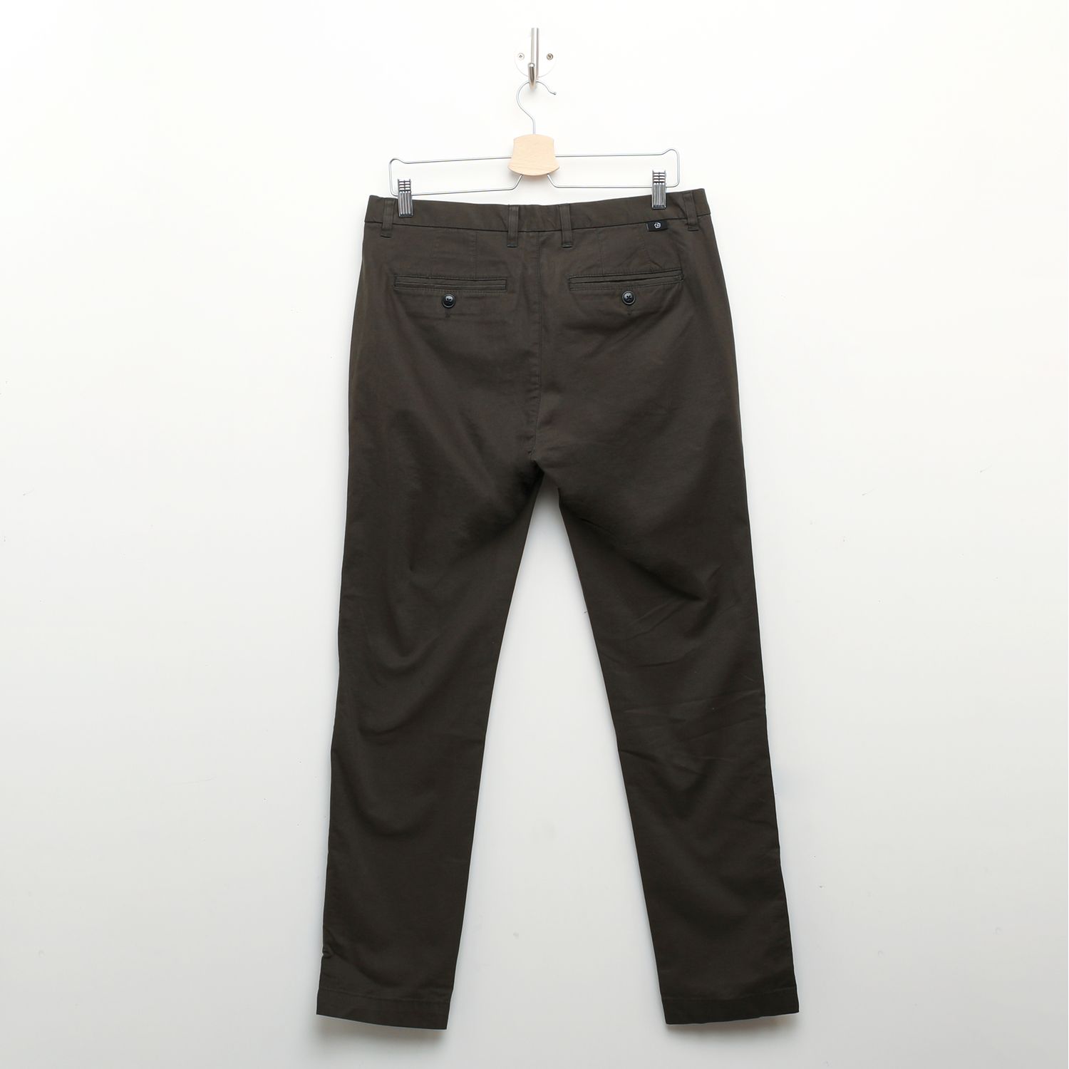 Khaki Ted Baker Mens Irvine Slim Fit Smart Trousers - Get The Label