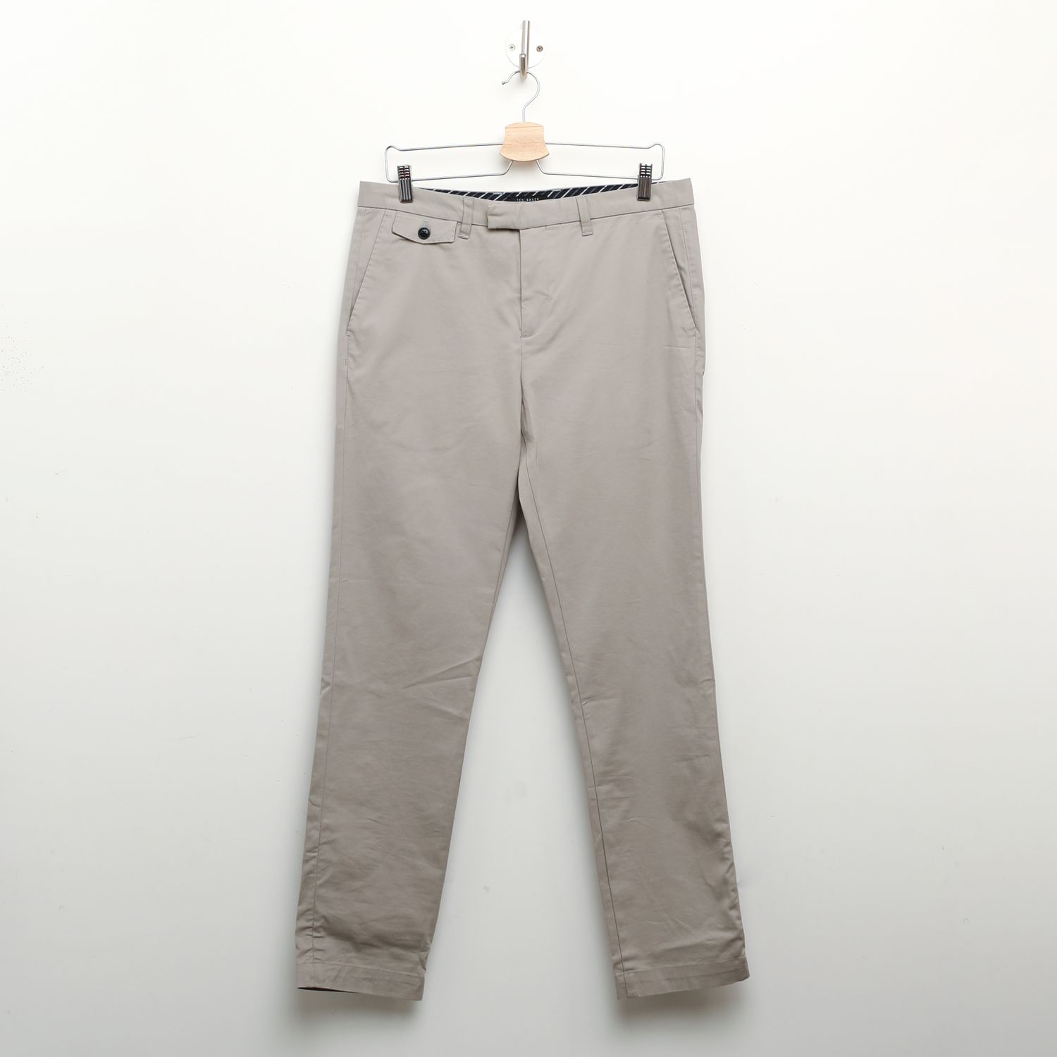 Grey Ted Baker Mens Irvine Slim Fit Smart Trousers - Get The Label