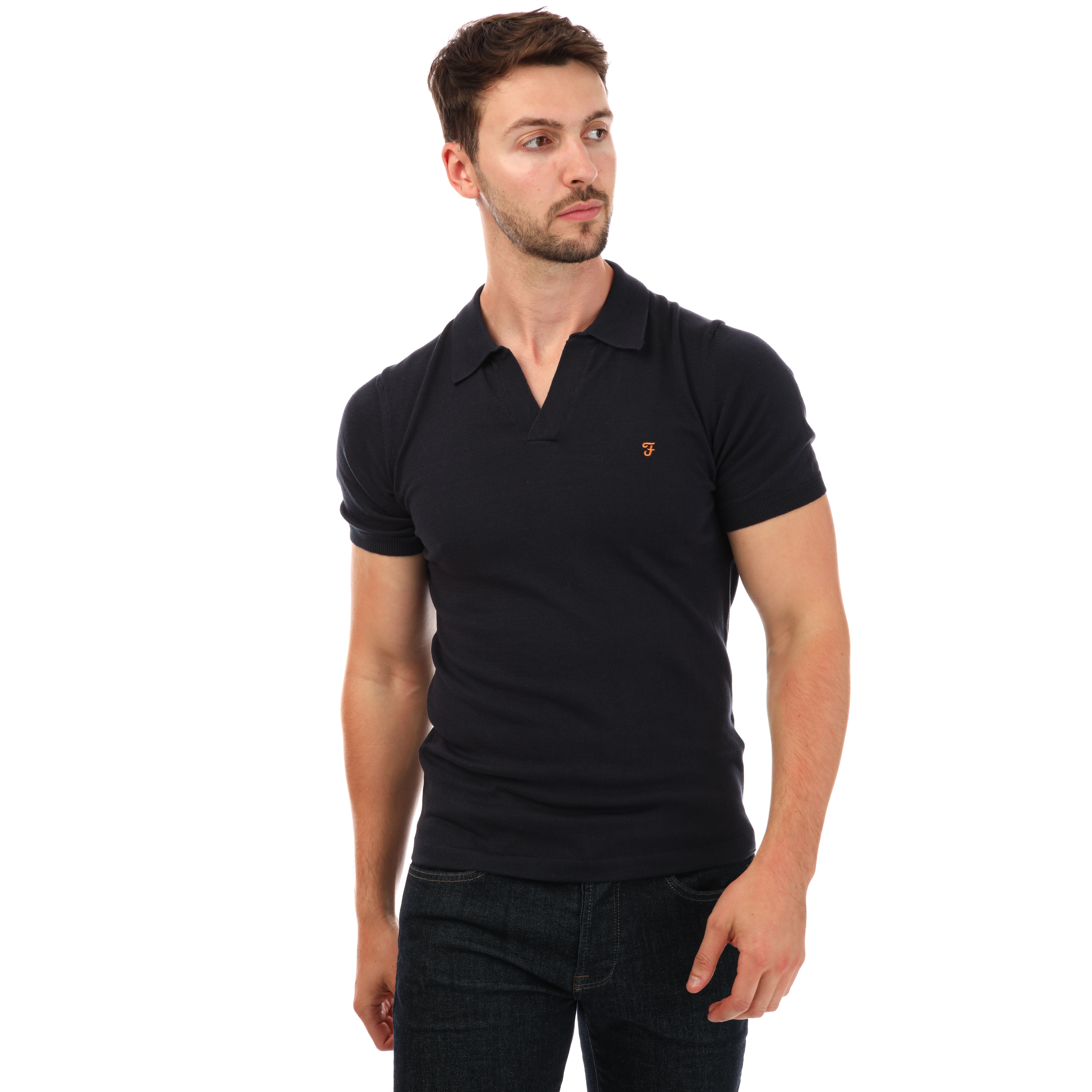 Mens Purcell Knitted Polo Shirt