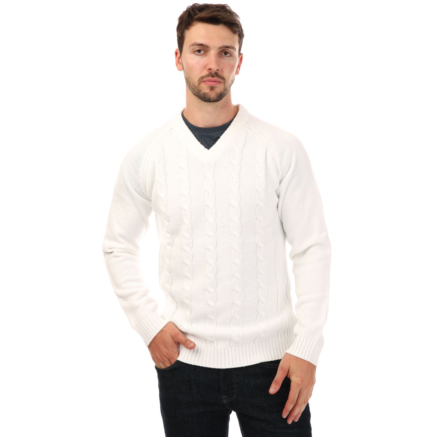 White Castore Mens Knitted Sweater - Get The Label