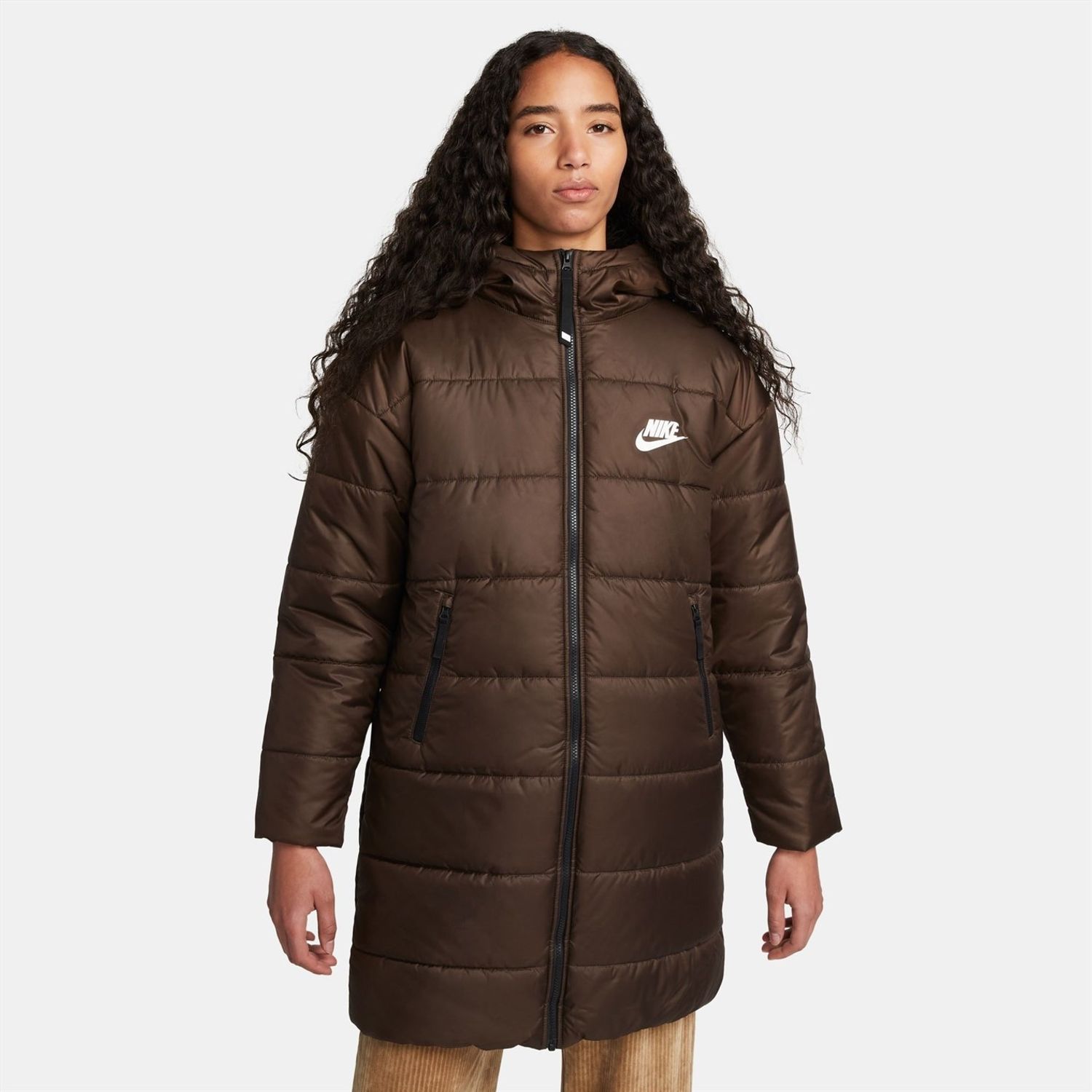 Brown Nike Womens Sportswear Therma Fit Repel Synthetic Fill Hooded Parka -  Get The Label