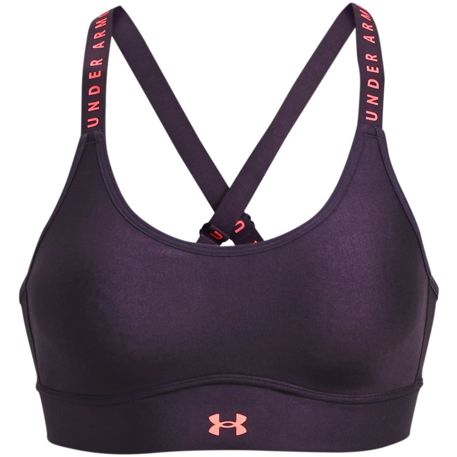 Purple Under Armour Armour Infinity Mid Sports Bra Ladies - Get The Label