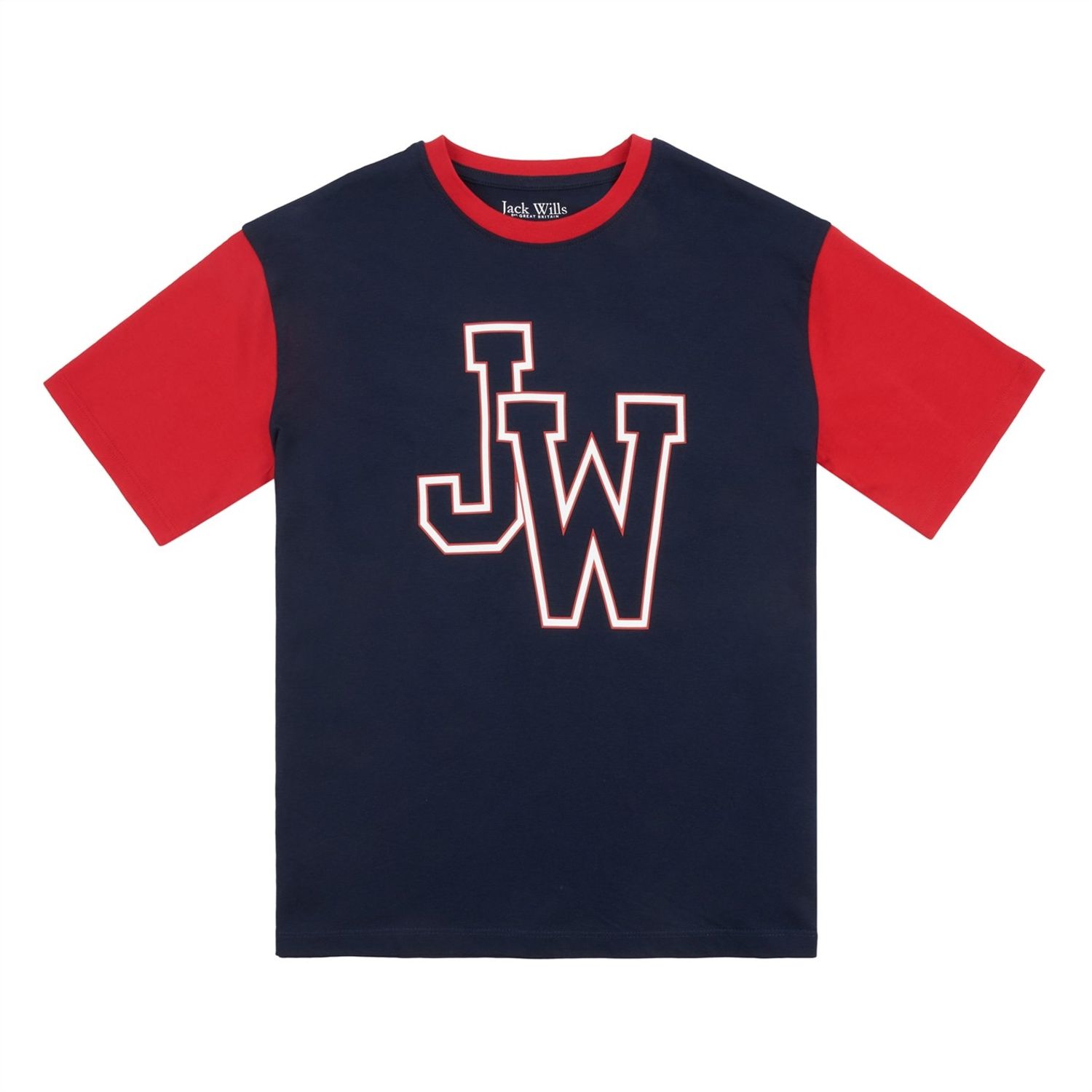 Blue Jack Wills Varsity Oversized T-Shirt - Get The Label