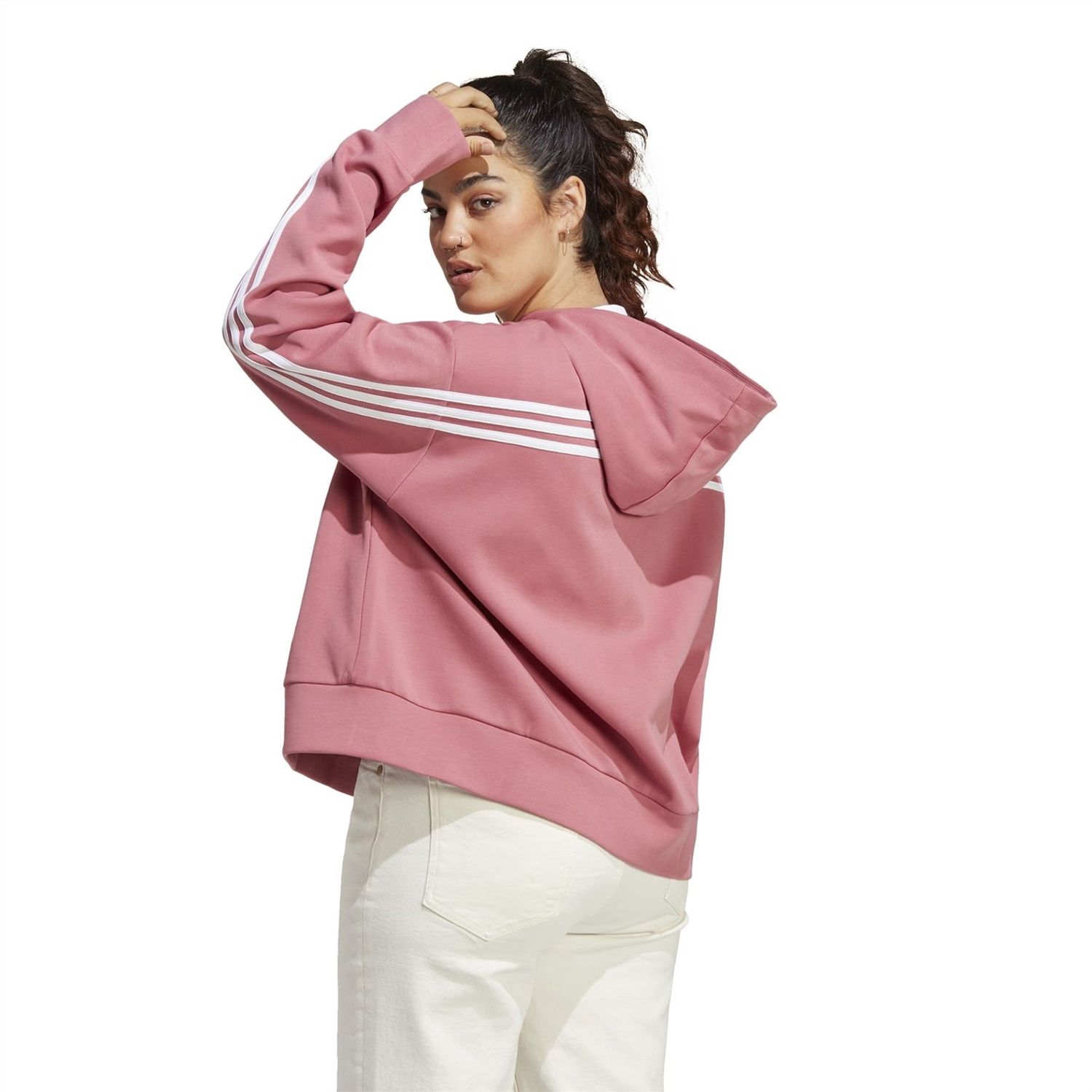 Pink adidas Womens 3-Stripes Future Icons Jacket - Get The Label