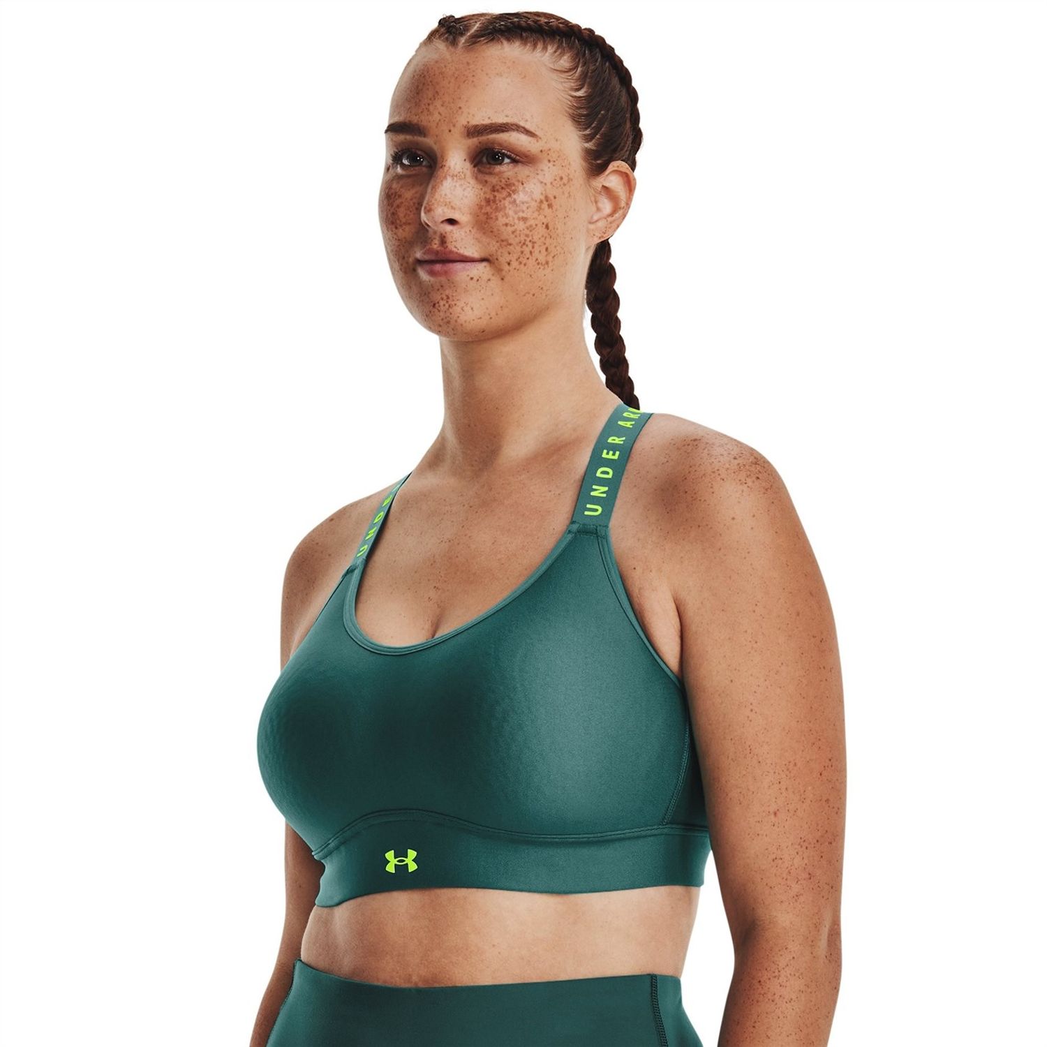 Green Under Armour Armour Infinity Mid Sports Bra Ladies - Get The Label