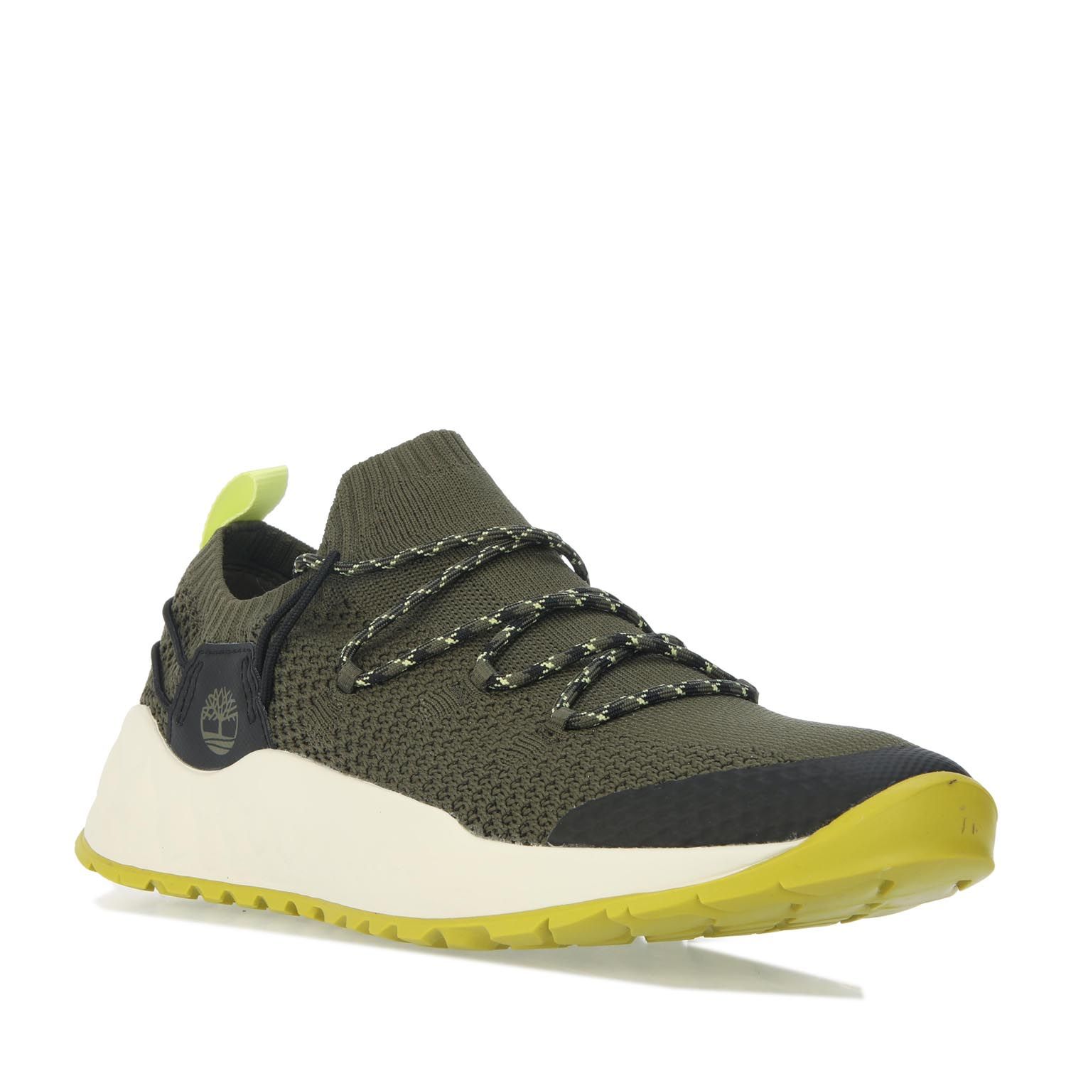 Green Timberland Mens Solar Wave Low Knit Trainer - Get The Label