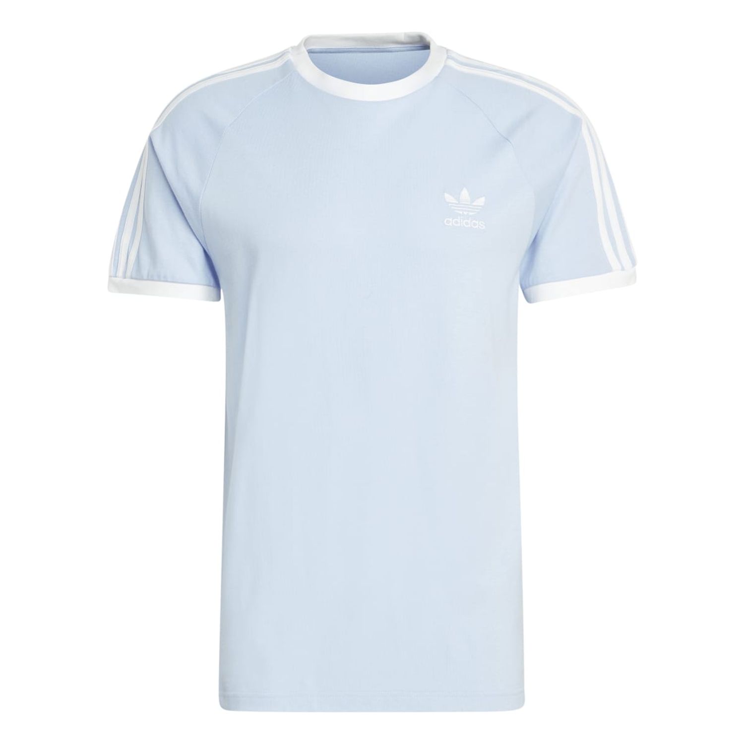 Light Blue adidas Mens Adicolor Classics 3-Stripes T-Shirt - Get The Label