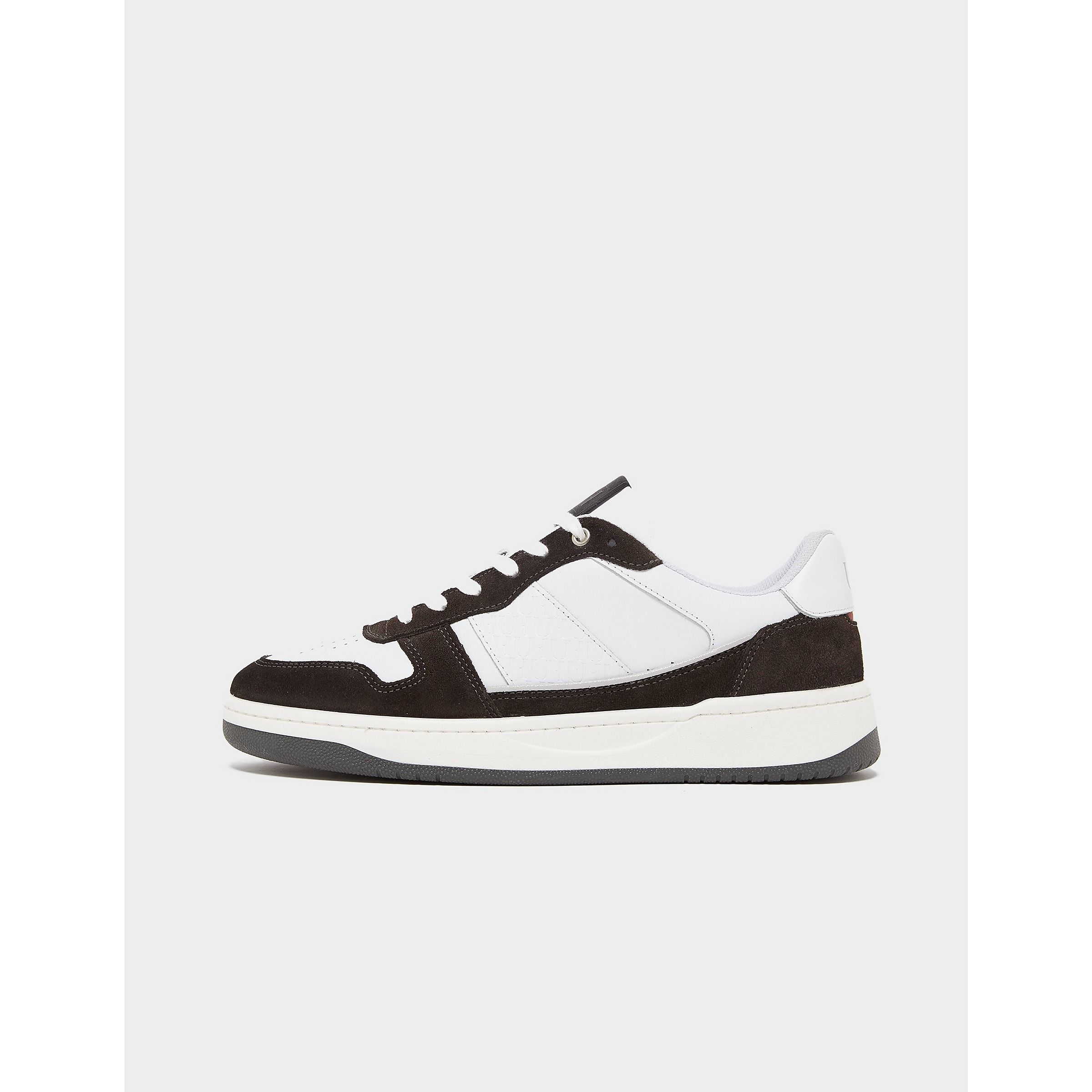 Mens Low Emossed Suede Trainers