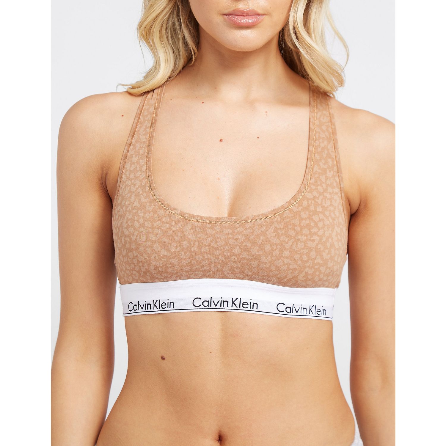 Grey Calvin Klein Womens Modern Cotton Bralette - Get The Label