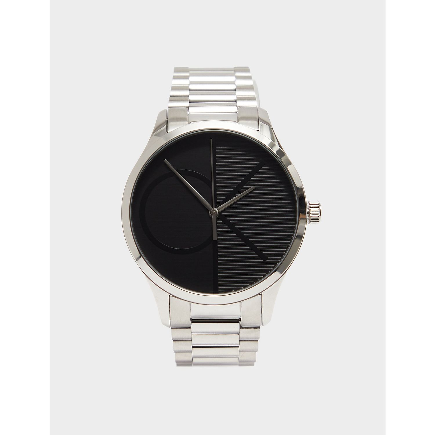  Calvin Klein Iconic Stainless Steel 35 MM Case Watch with TT  Bracelet (Model: 25200168) : Clothing, Shoes & Jewelry