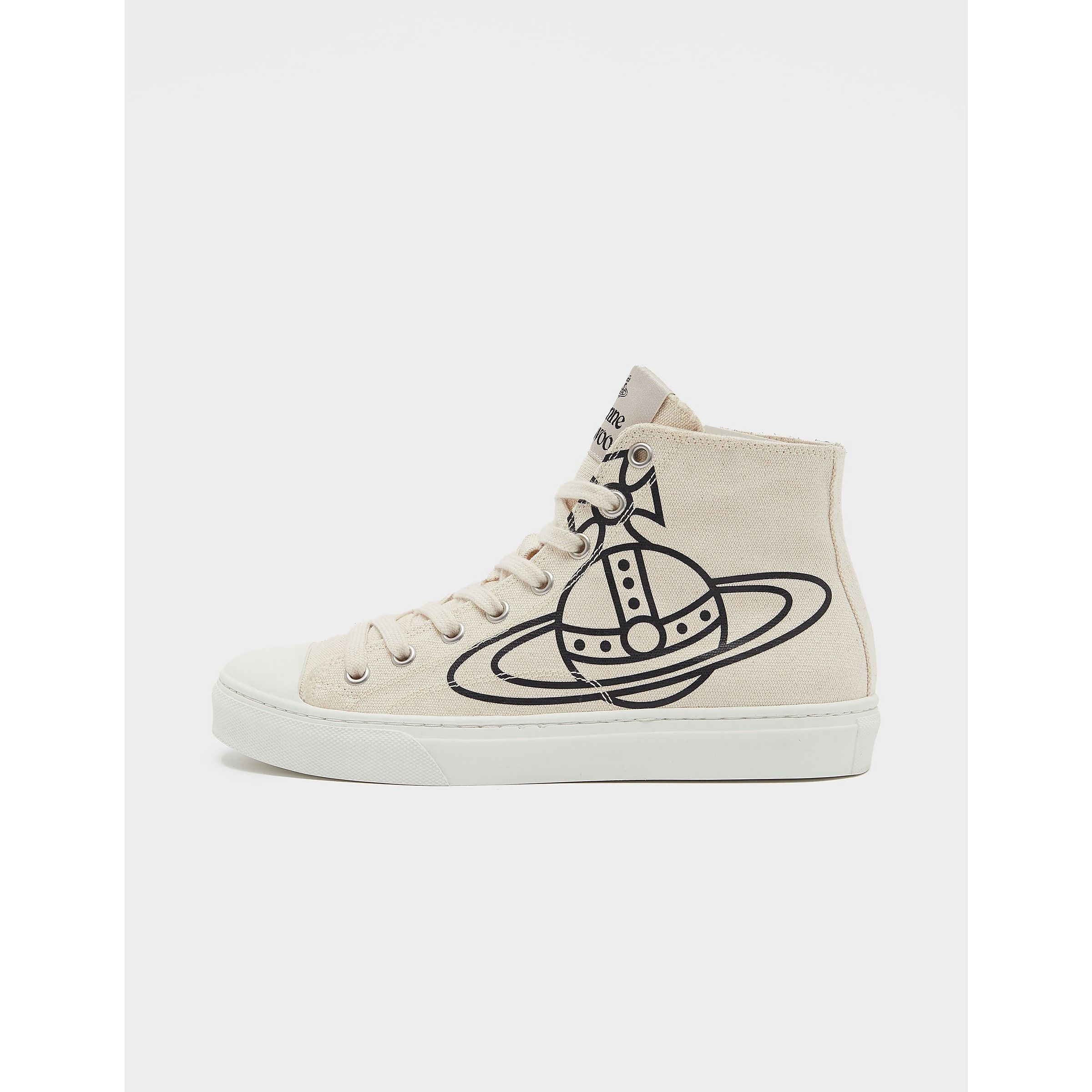 Womens Canvas Plimsole High Top Trainers