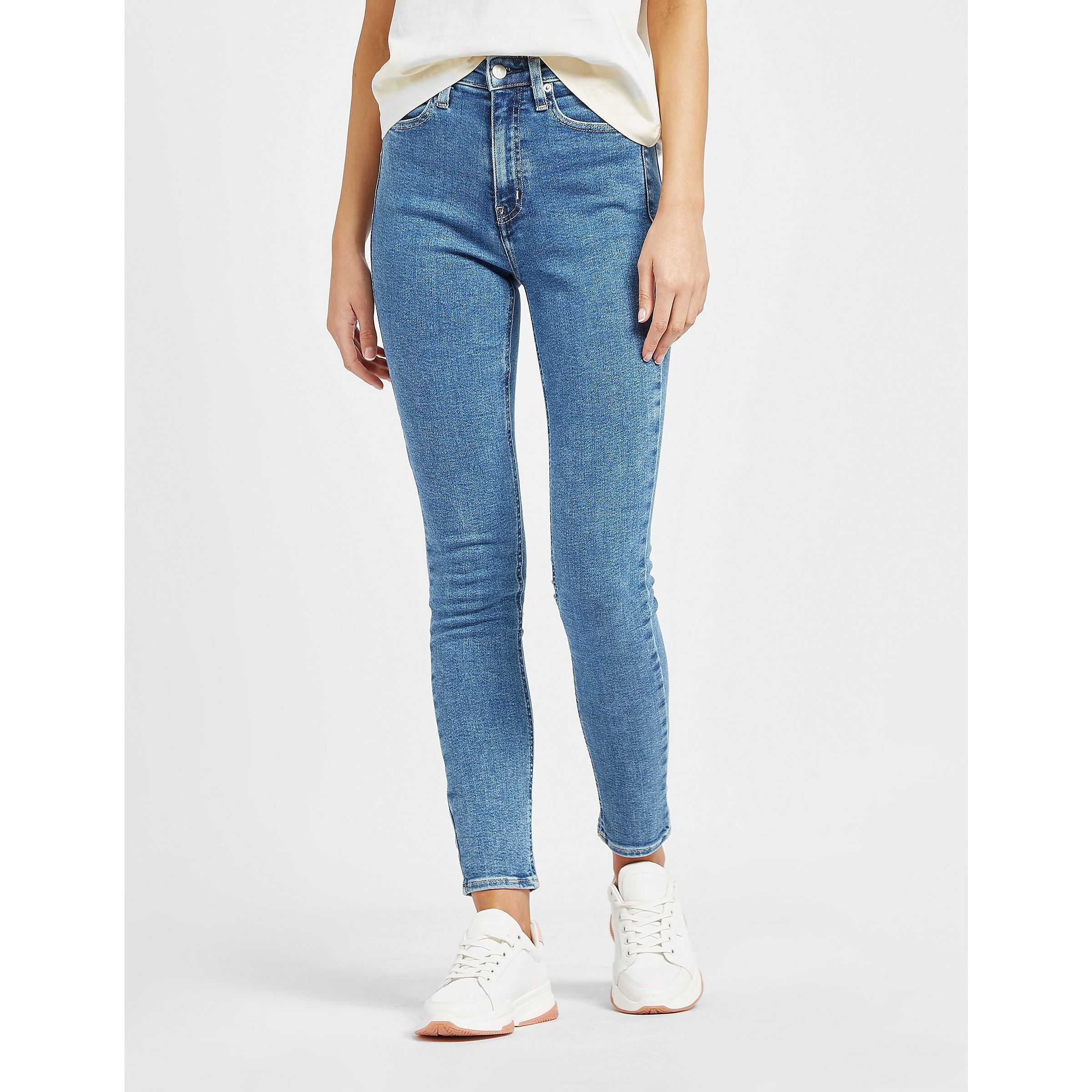Womens High Rise Skinny Jeans