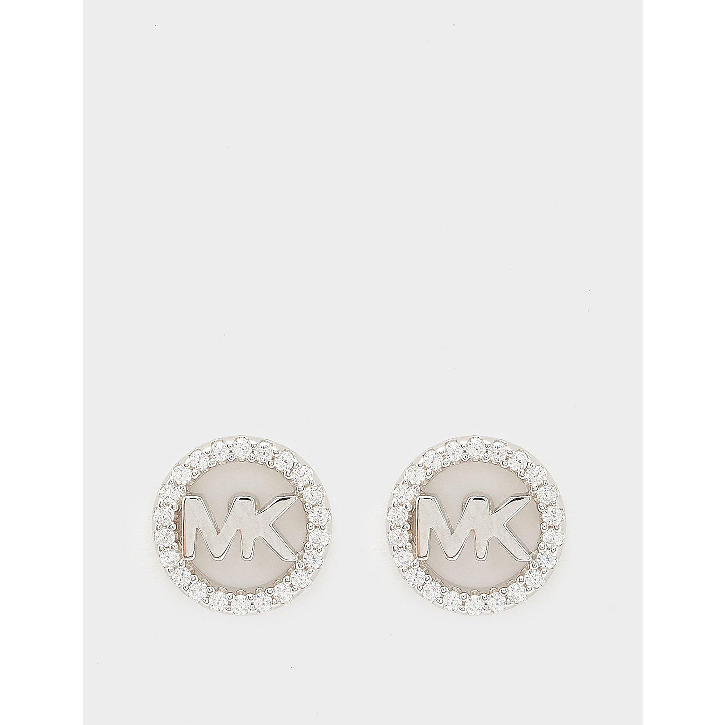 Womens Thin Logo Earrings