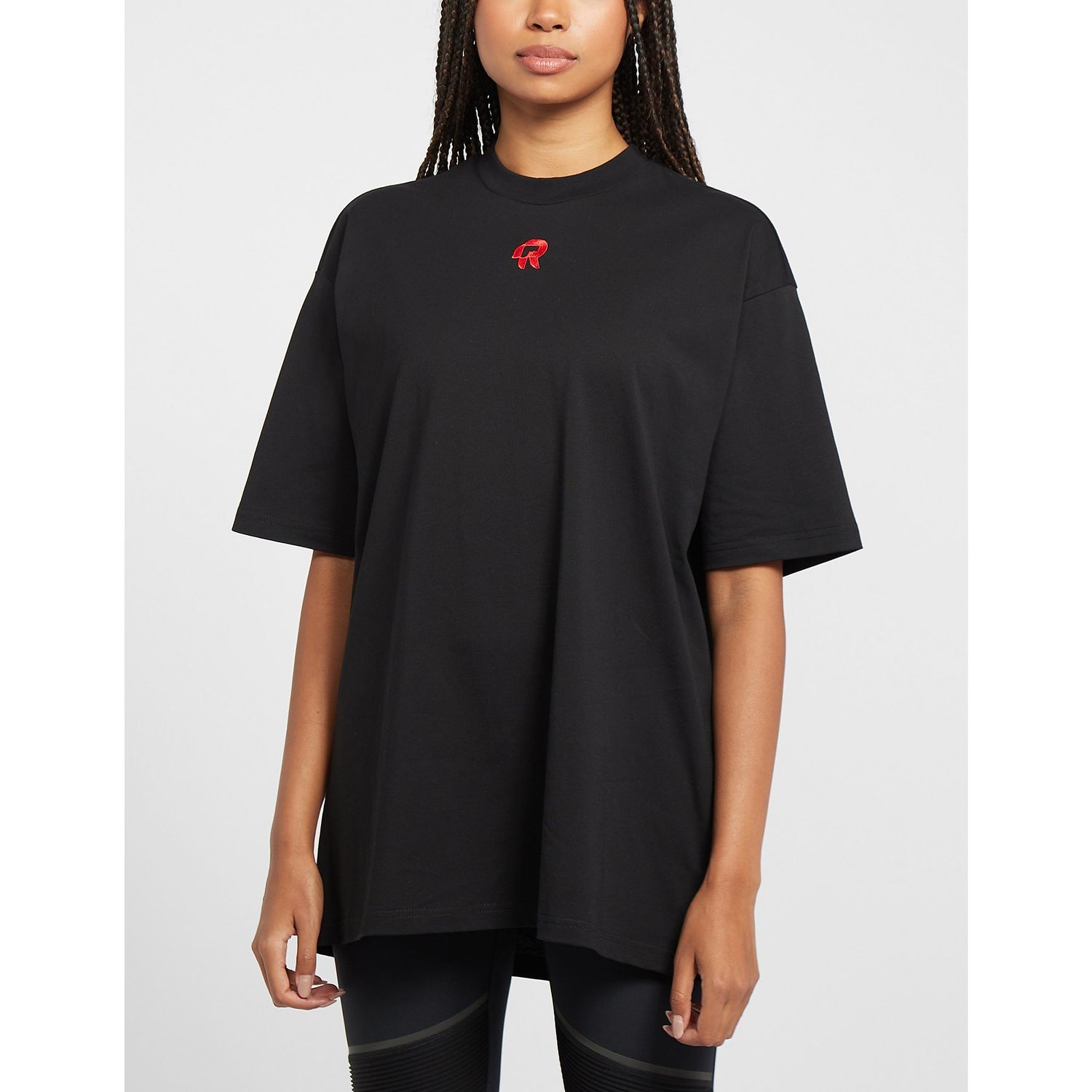 Black Red Run Womens Inky Oversized T-Shirt - Get The Label