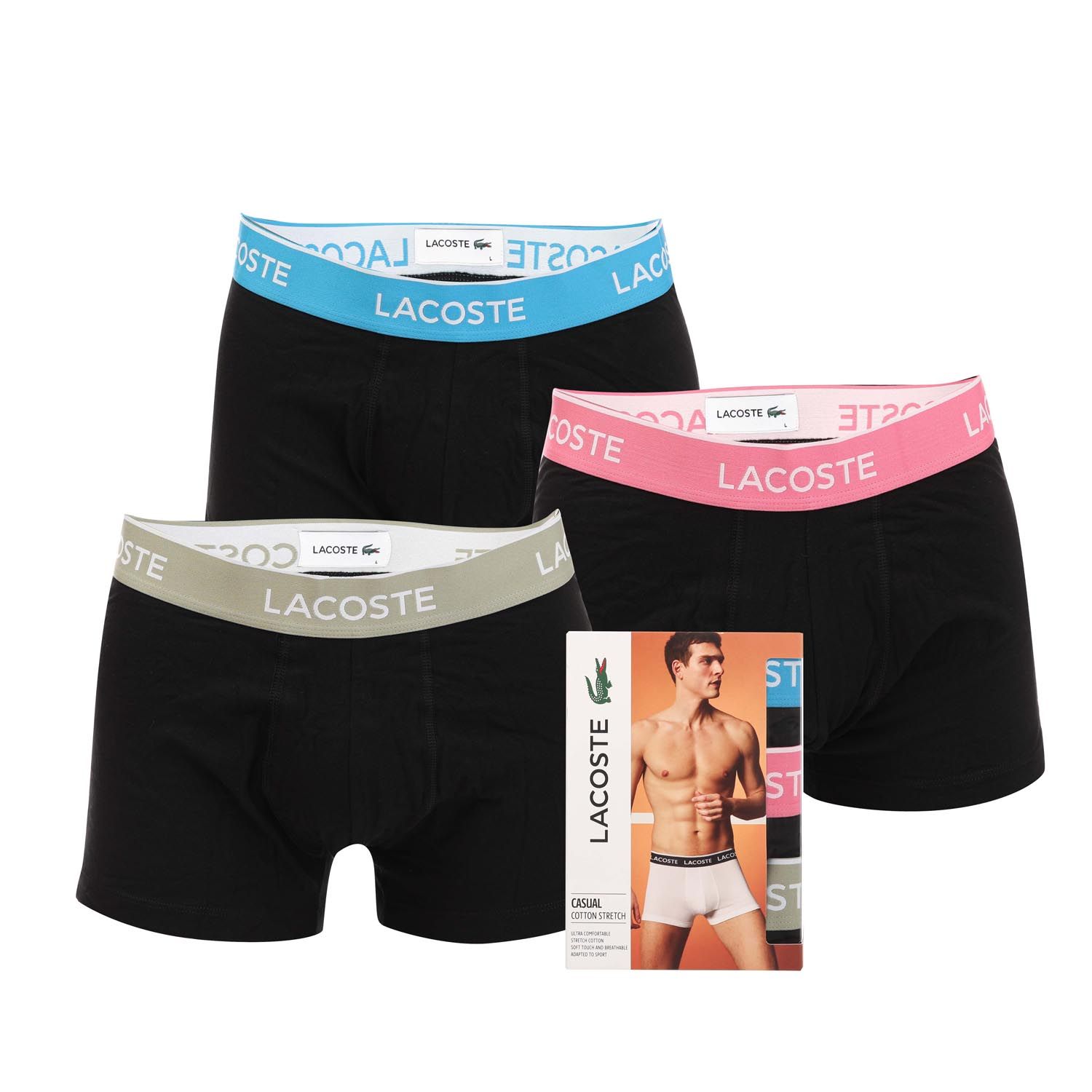 Mens 3-Pack Casual Trunks