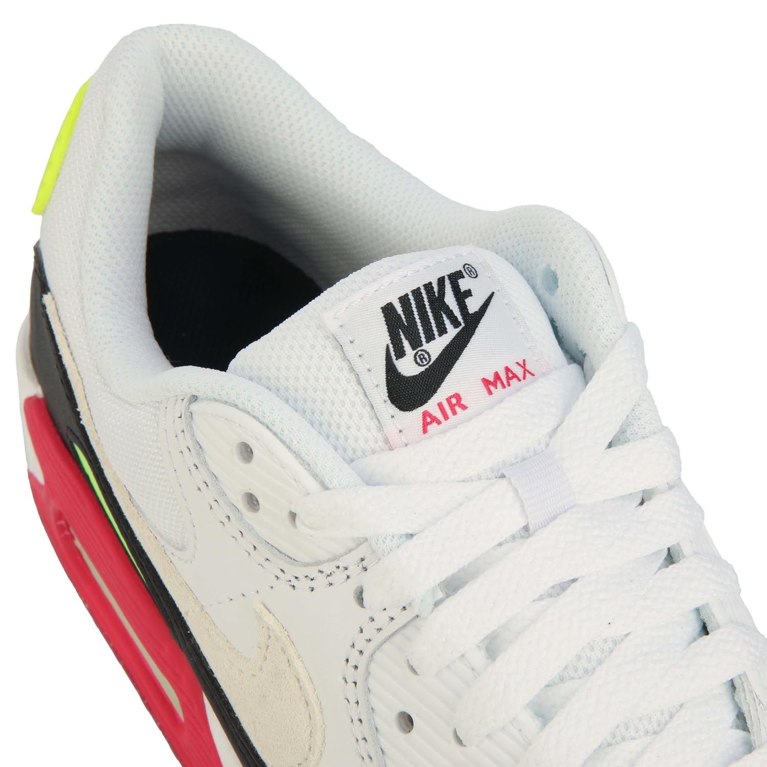 White pink Nike Mens Air Max 90 Trainers - Get The Label