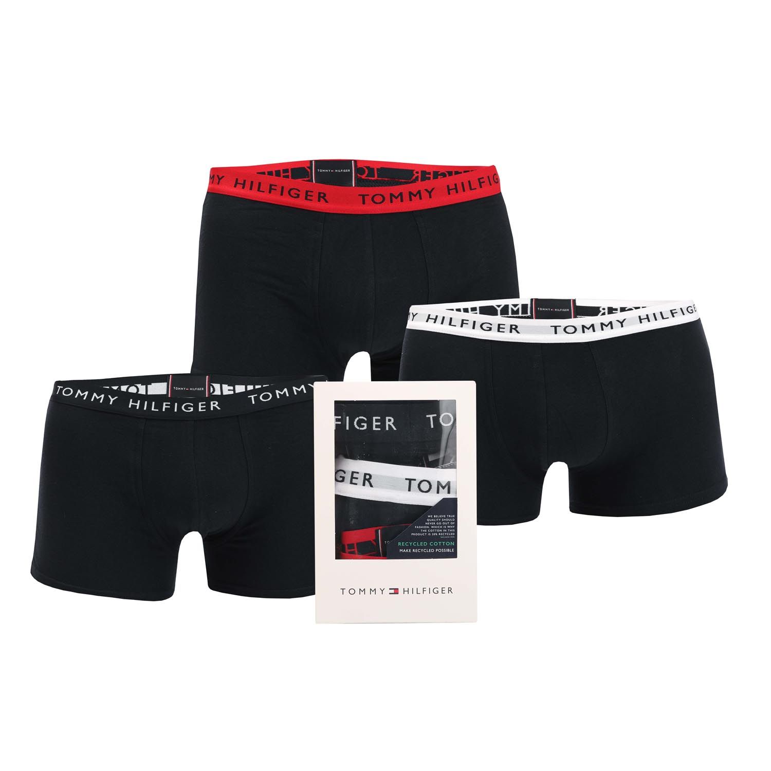 Multi colour Tommy Hilfiger Mens 3 Pack Boxer Shorts - Get The Label