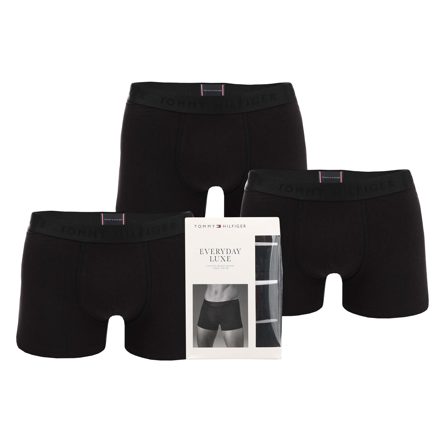 Black Tommy Hilfiger Mens 3 Pack Boxer Shorts - Get The Label
