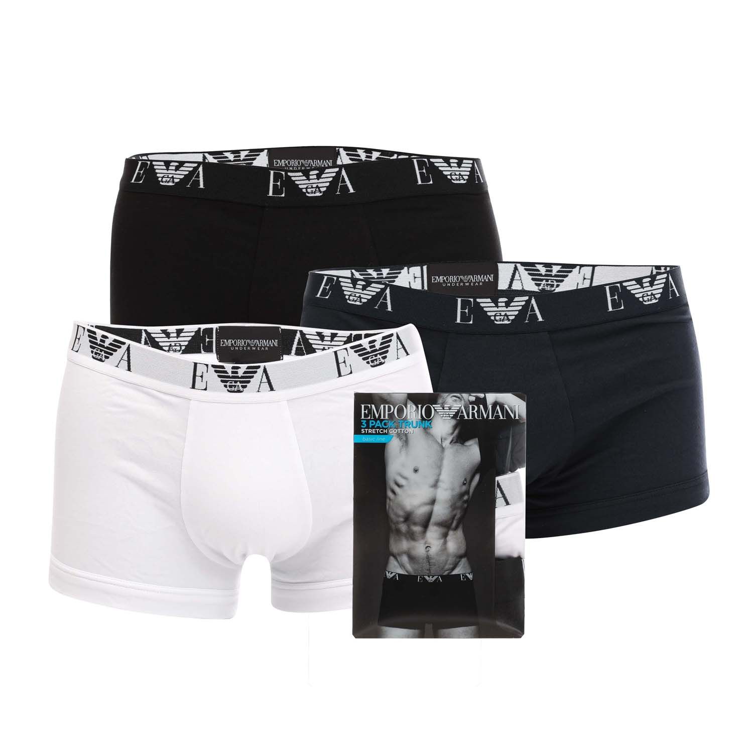 Emporio Armani Black Mens Boxer Underwear