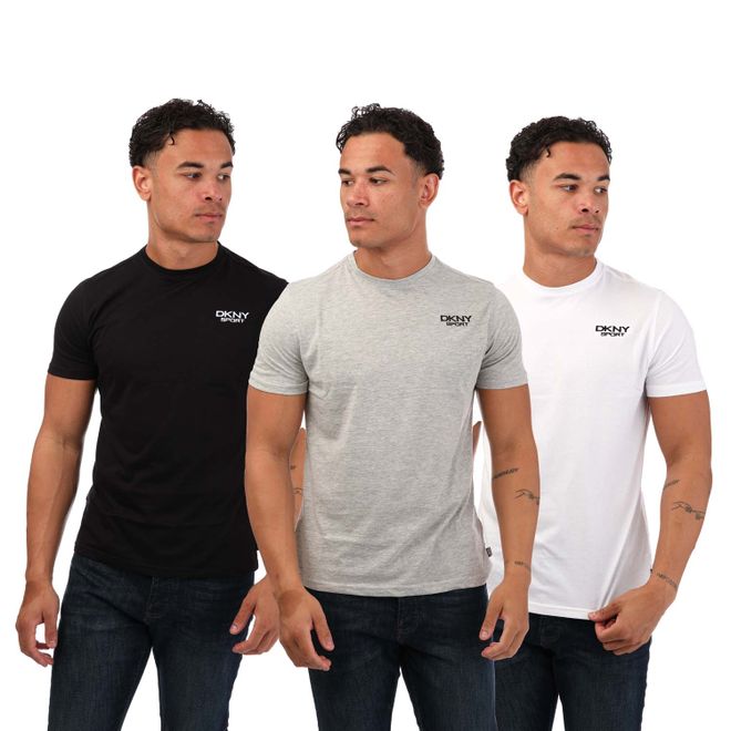 Mens 3 Pack Embroidered Logo T-Shirt