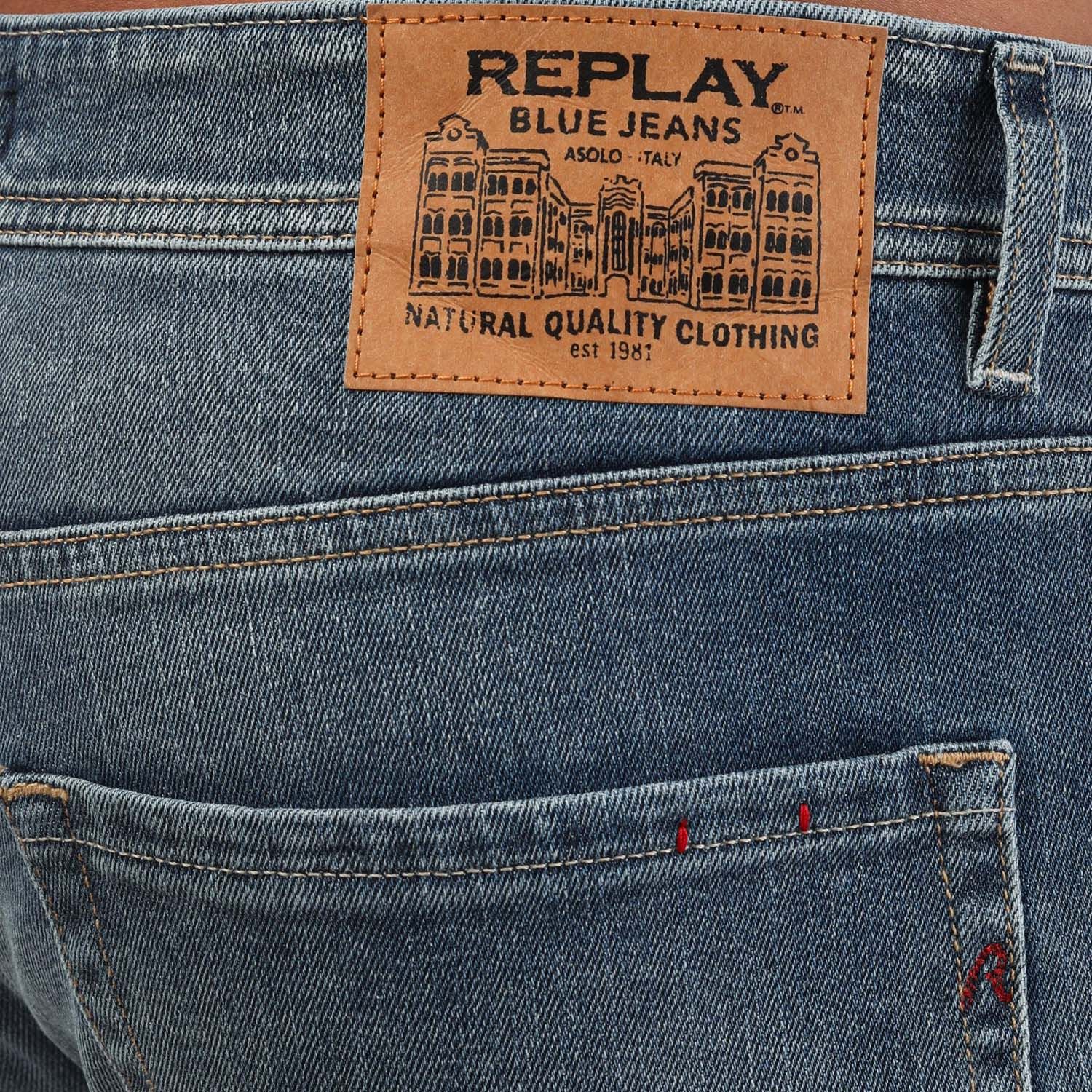 Blue Replay Mens Rocco Comfort Fit Jeans - Get The Label